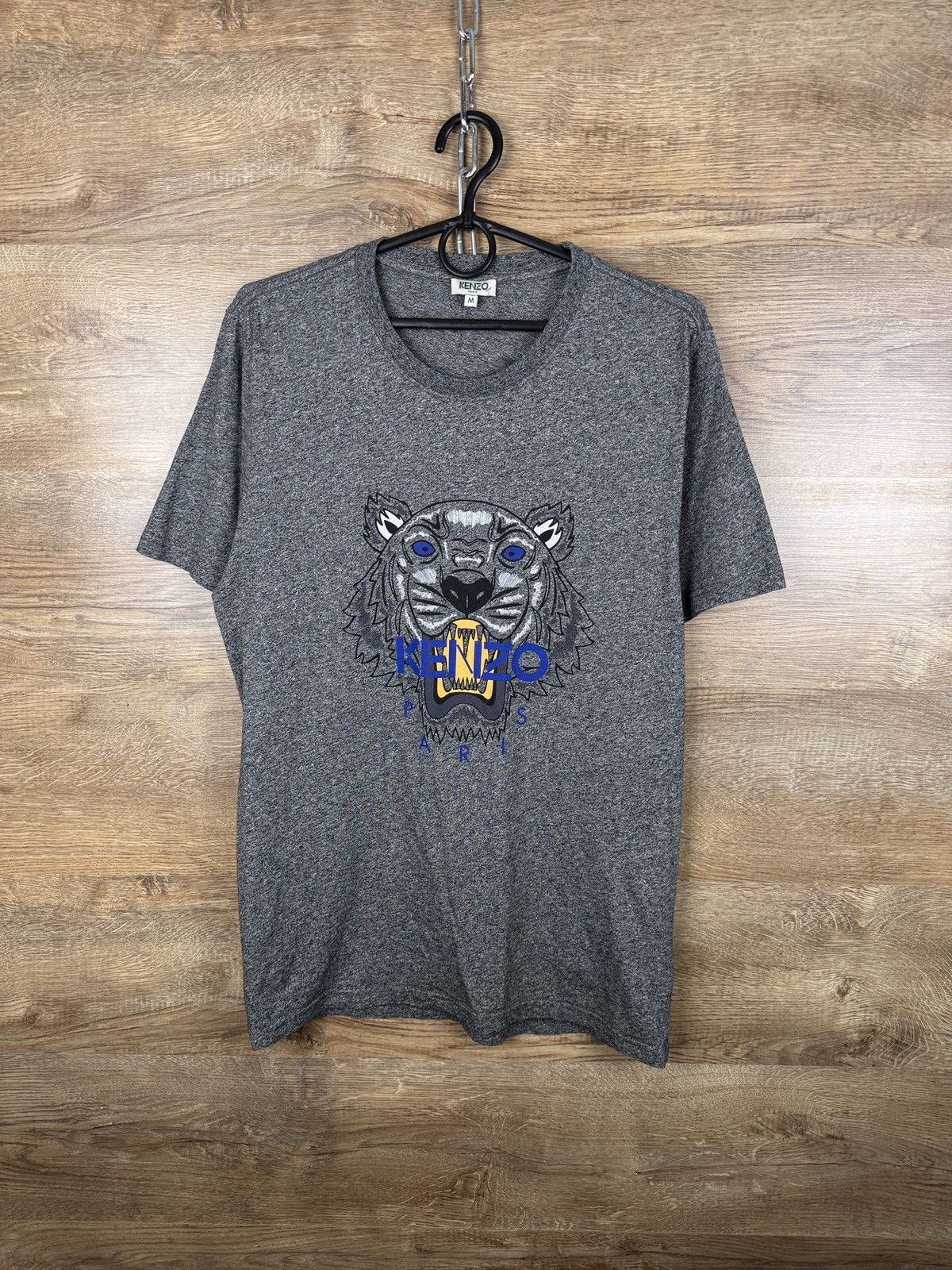 Kenzo Mens Vintage Kenzo tiger T-shirt luxury tee gray big logo Size US M / EU 48-50 / 2 - 1 Thumbnail