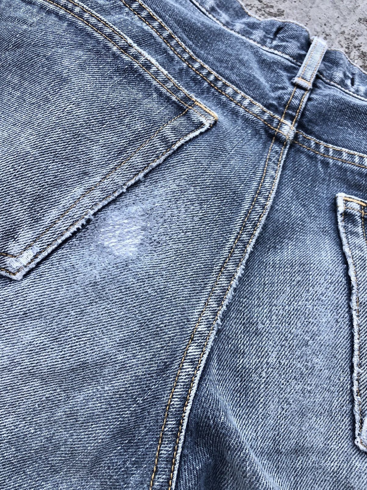 Japanese Brand FLARED⚡️⚡️INED HOMME WASHED BLUE DENIM Size US 30 / EU 46 - 2 Thumbnail