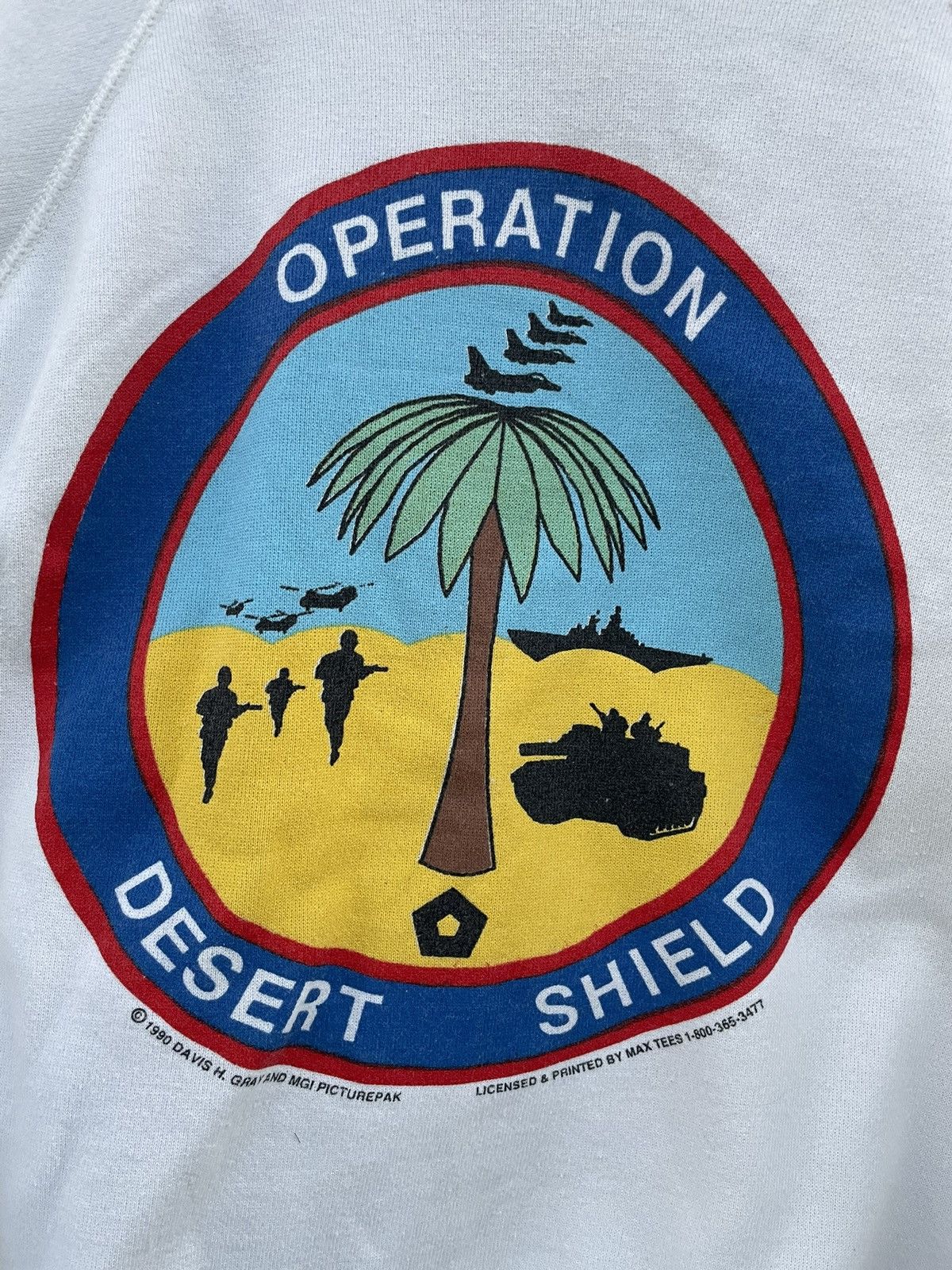 Vintage Vintage 1990 Operation Desert Shield Sweatshirt Size US XL / EU 56 / 4 - 3 Thumbnail