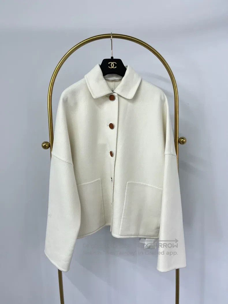 Hermes Hermes White Cashmere Jacket Size XS / US 0-2 / IT 36-38 - 1 Thumbnail