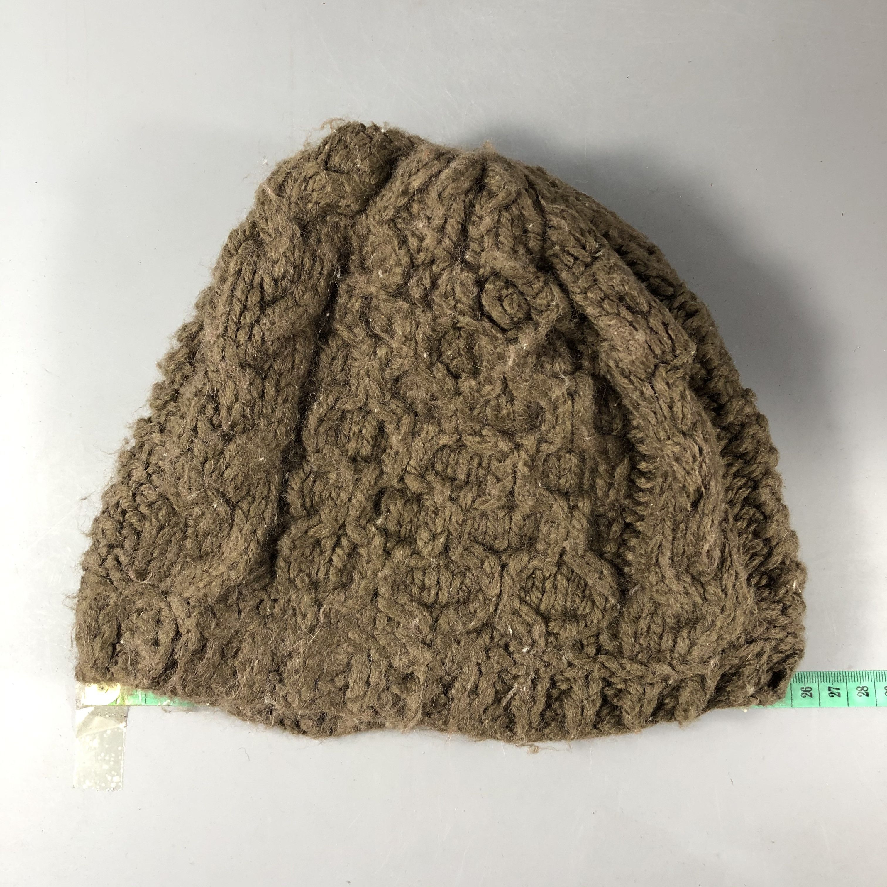Japanese Brand Japanese Brand Crochet Cable Knit Beanie Snowcap Hats Size ONE SIZE - 3 Thumbnail
