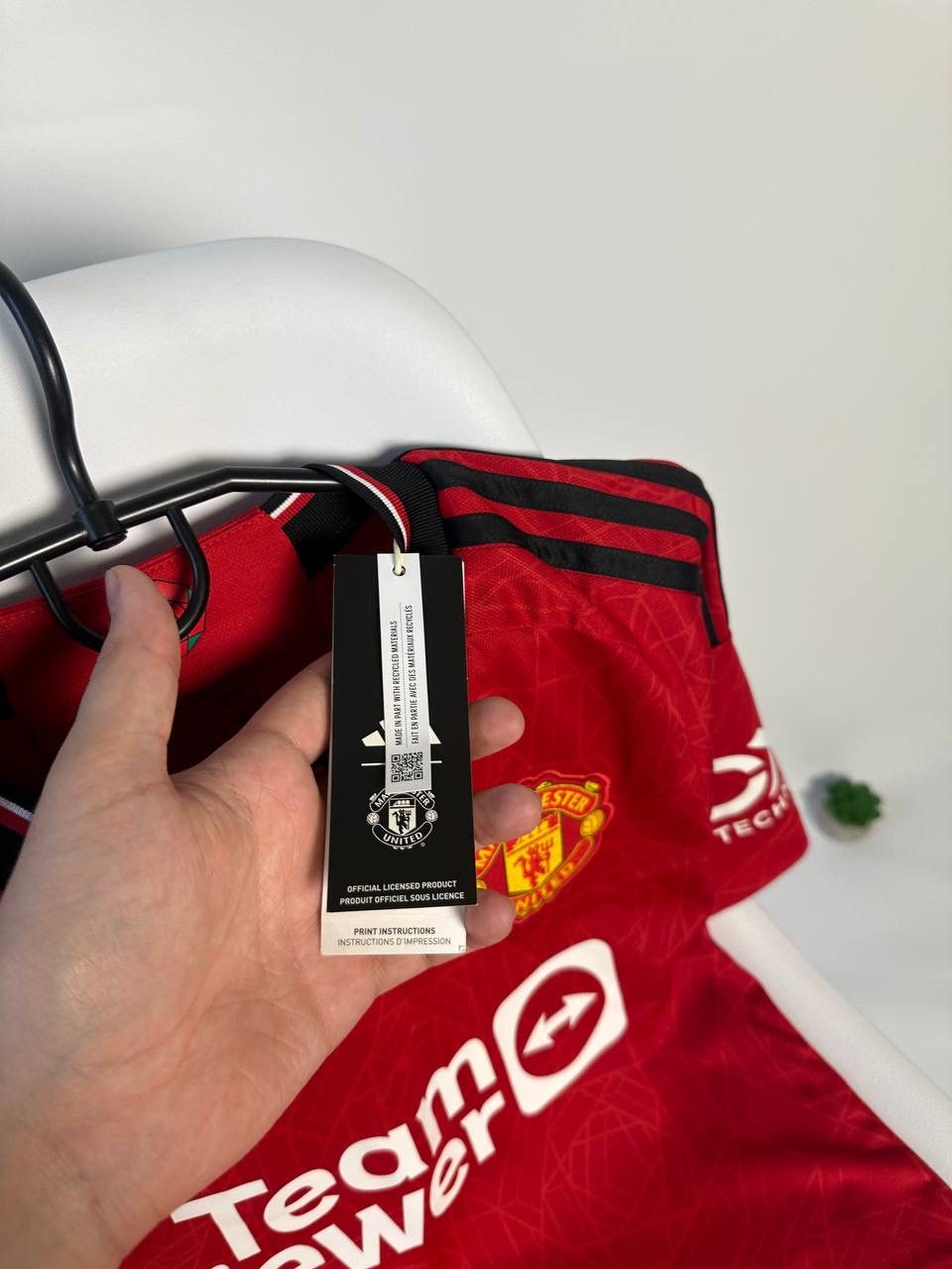 Adidas 2023 Soccer Jersey Manchester United Home Tee Garnacho#17 Size US S / EU 44-46 / 1 - 4 Thumbnail
