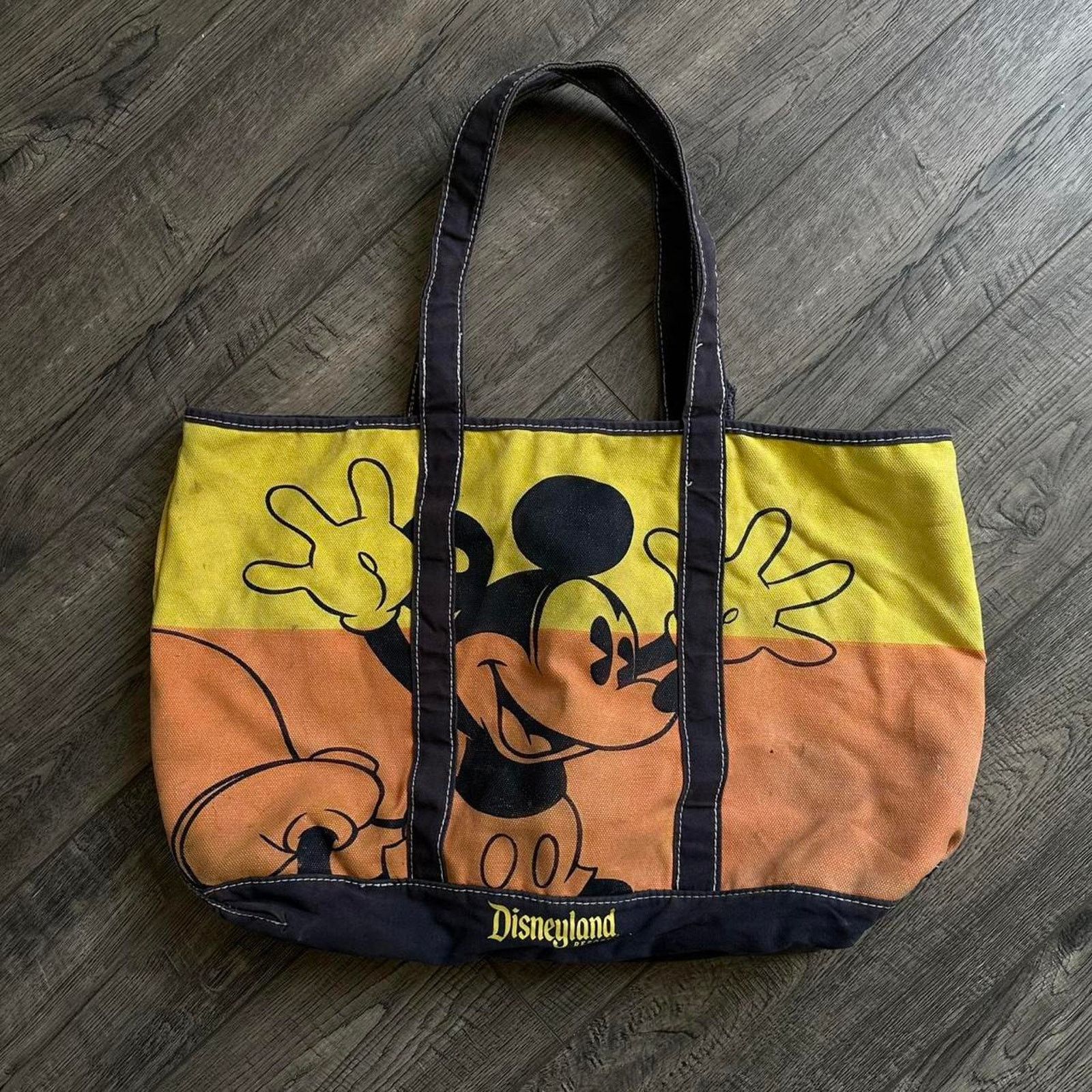 Disney × Vintage Vintage Canvas Disneyland Disney Mickey Mouse Tote Bag Size ONE SIZE - 2 Thumbnail