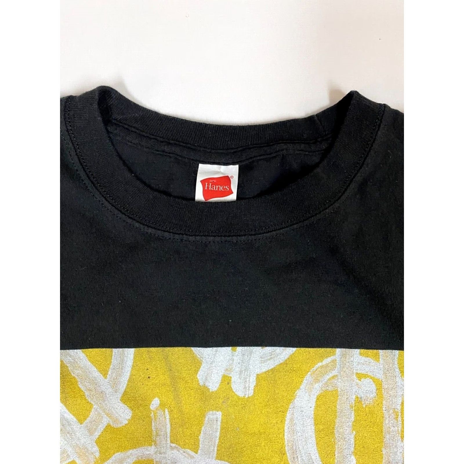 Hanes Hanes Rebirth Mens Shirt M Black Flowers Logo Geometric Crew Neck Short Sleeve T-Shirt Cotton Blend Polyester All Seasons Modern Beer Vintage No Size US M / EU 48-50 / 2 - 4 Thumbnail