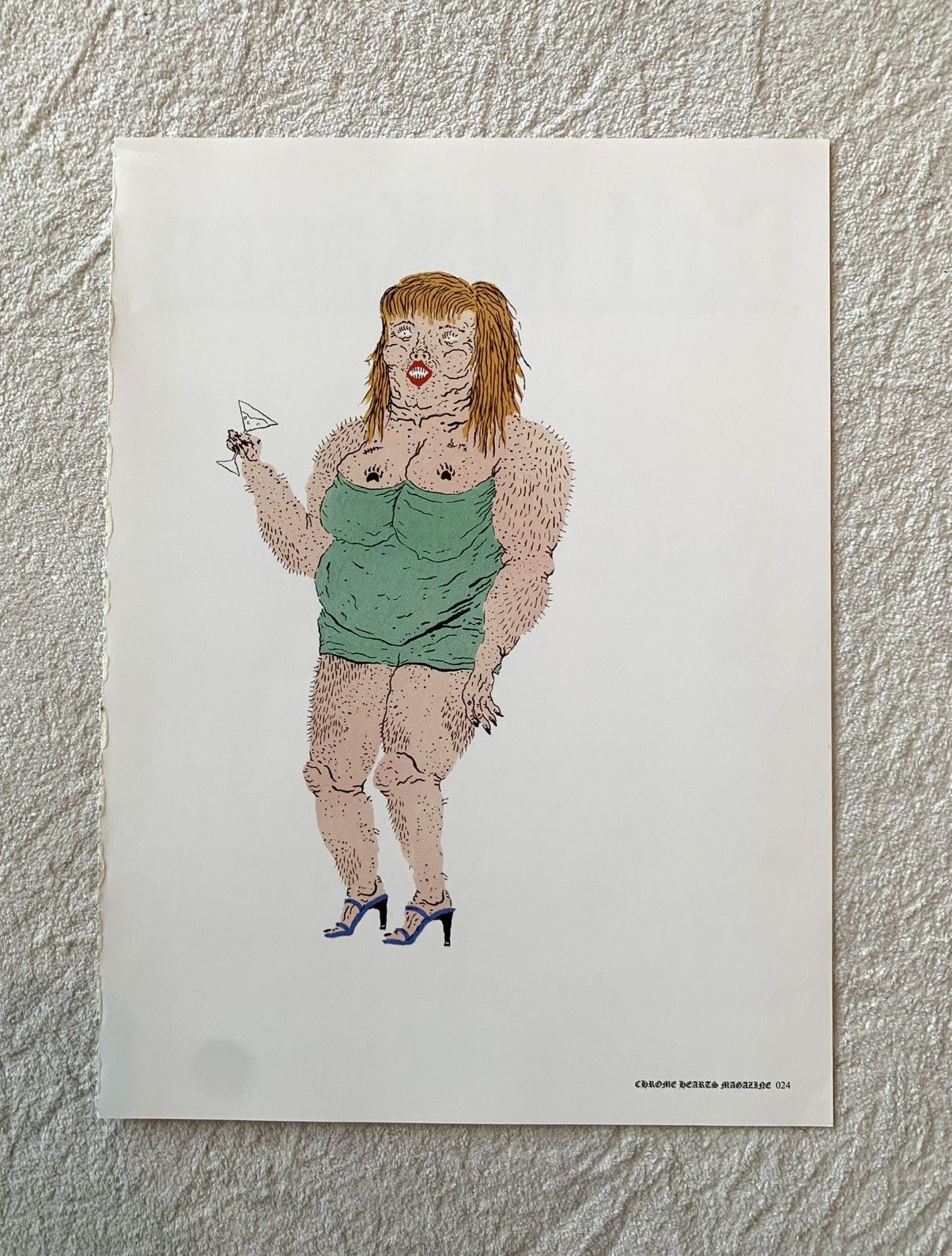 Chrome Hearts Chrome Hearts Painting rare 8x11 magazine cutout Poster Size ONE SIZE - 1 Thumbnail
