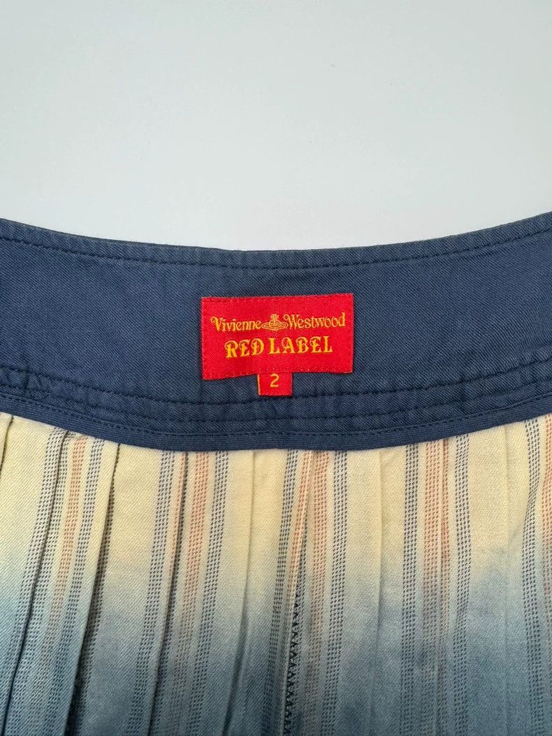 Vivienne Westwood Vivienne Westwood size2 Blue and white gradient pleated ski Size 27" / US 4 / IT 40 - 6 Thumbnail