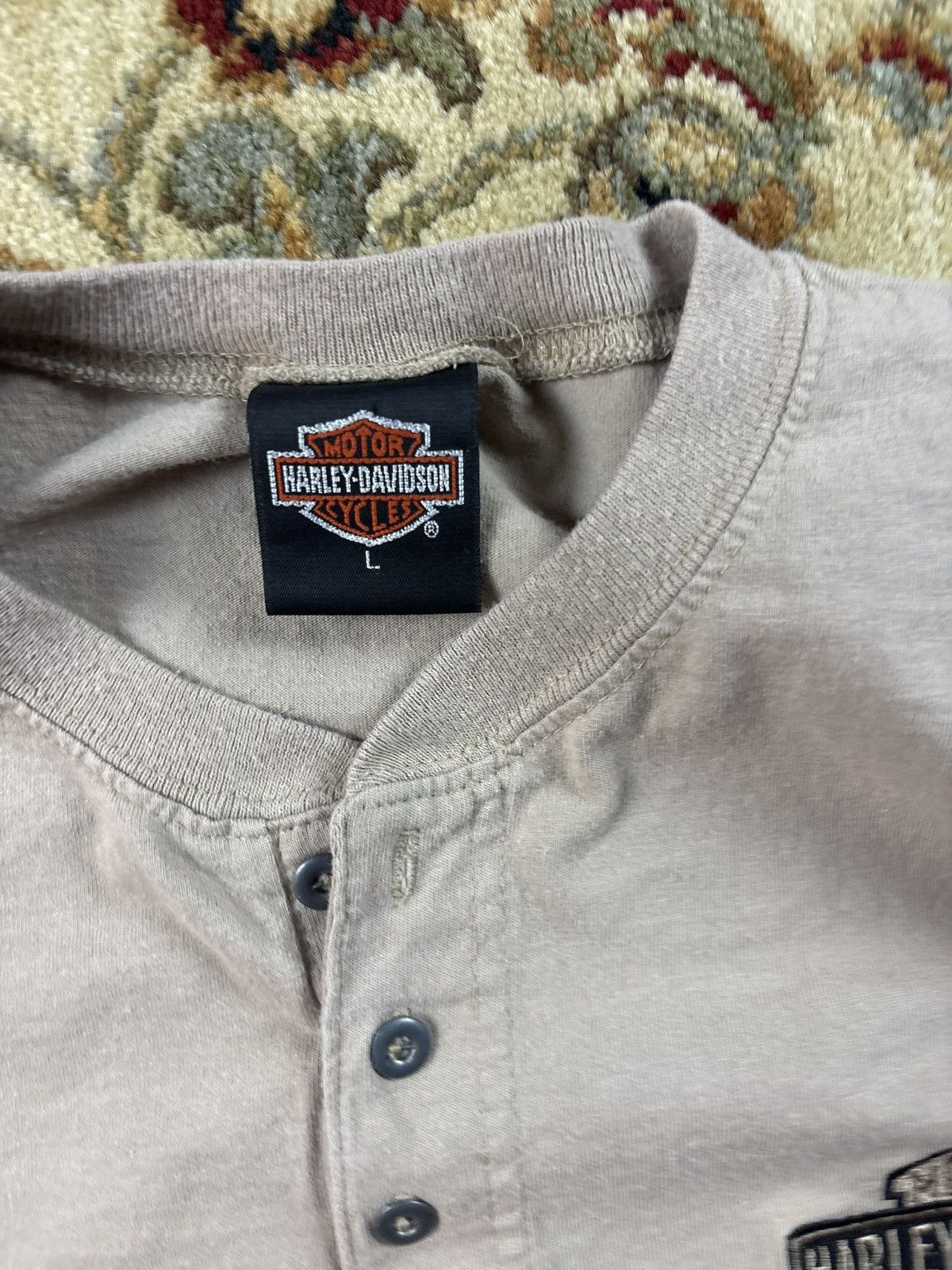 Harley Davidson Vintage 1990’s Harley Davidson long sleeve shirt Size US L / EU 52-54 / 3 - 4 Thumbnail