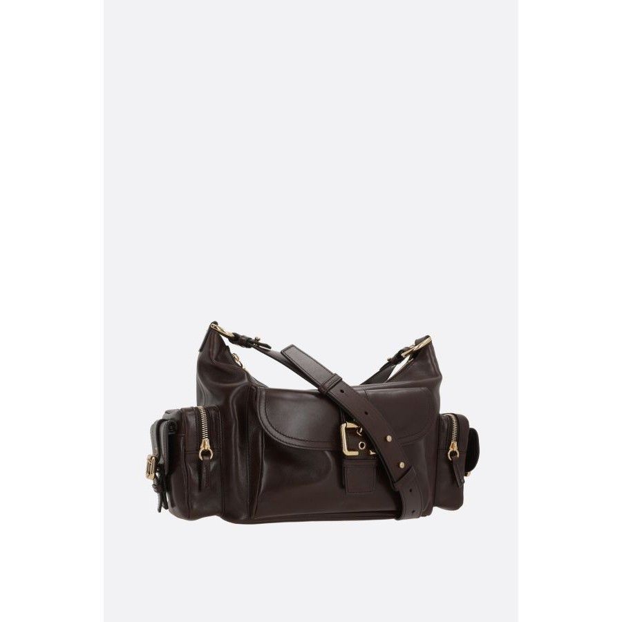 Chloe Chloe Camera Medium Kohl Brown Glossy Leather Shoulder Bag Size ONE SIZE - 2 Thumbnail