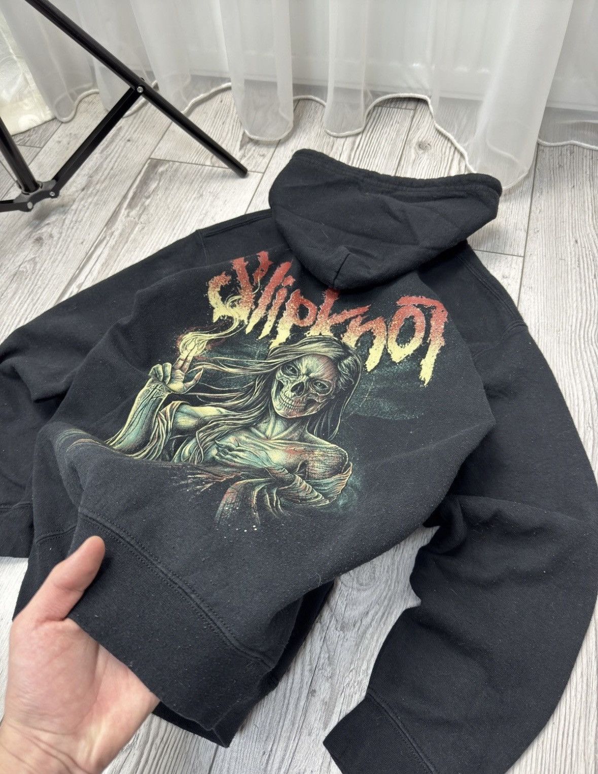 Band Tees × Vintage Vintage Slipknot Rare big logo 00s zip hoodie Size US S / EU 44-46 / 1 - 5 Thumbnail