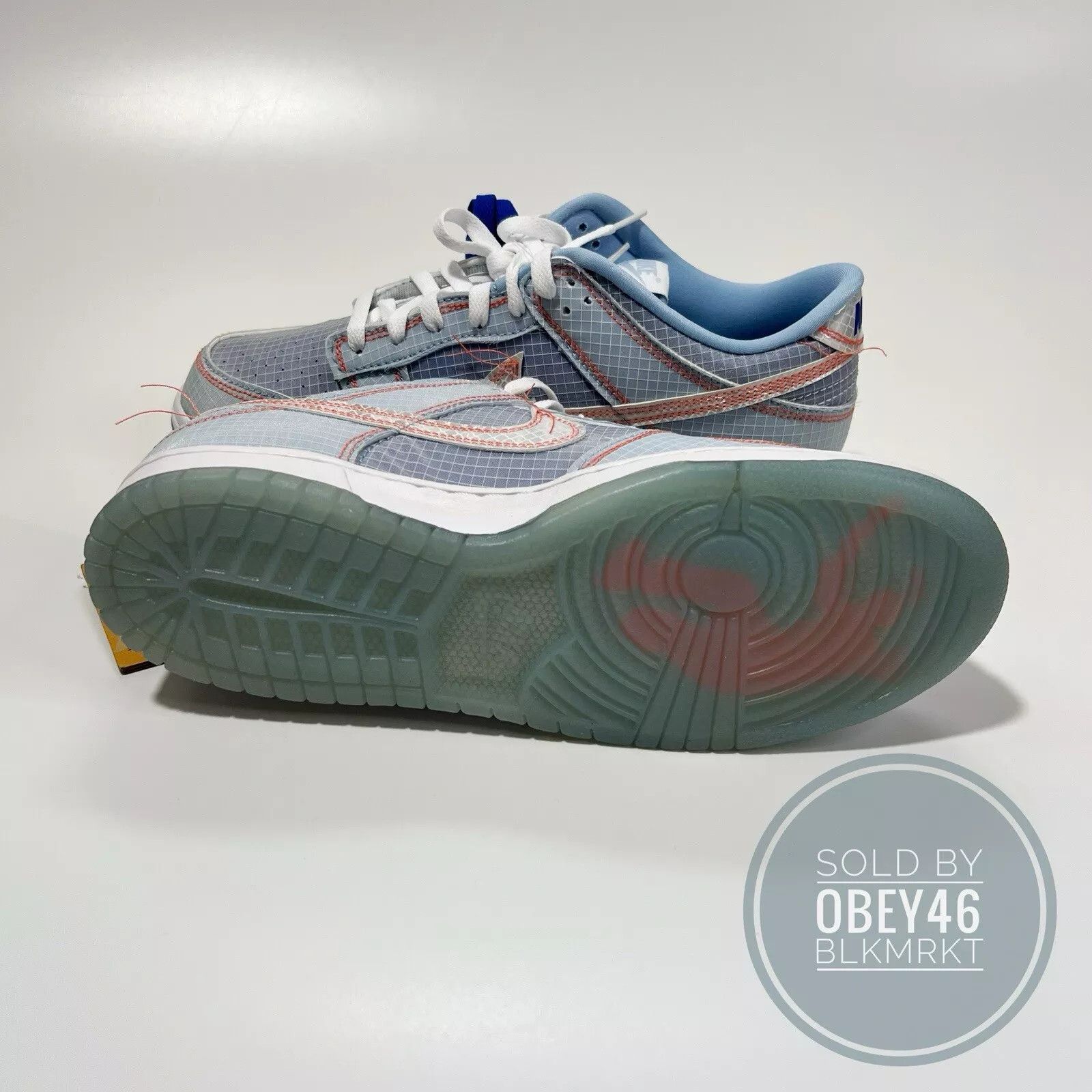 Nike Nike Dunk Low x Union LA Passport Pack Argon 9.5 Size US 9.5 / EU 42-43 - 6 Thumbnail