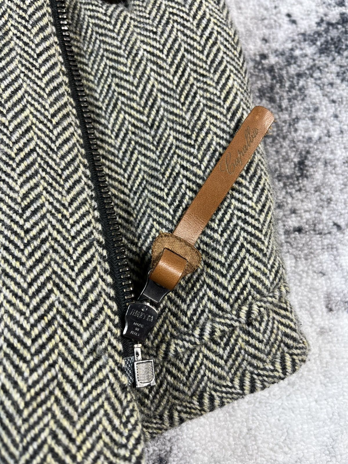 Vintage Capalbio Tweed Vest Herringbone Wool Italy Utility Size US M / EU 48-50 / 2 - 7 Thumbnail