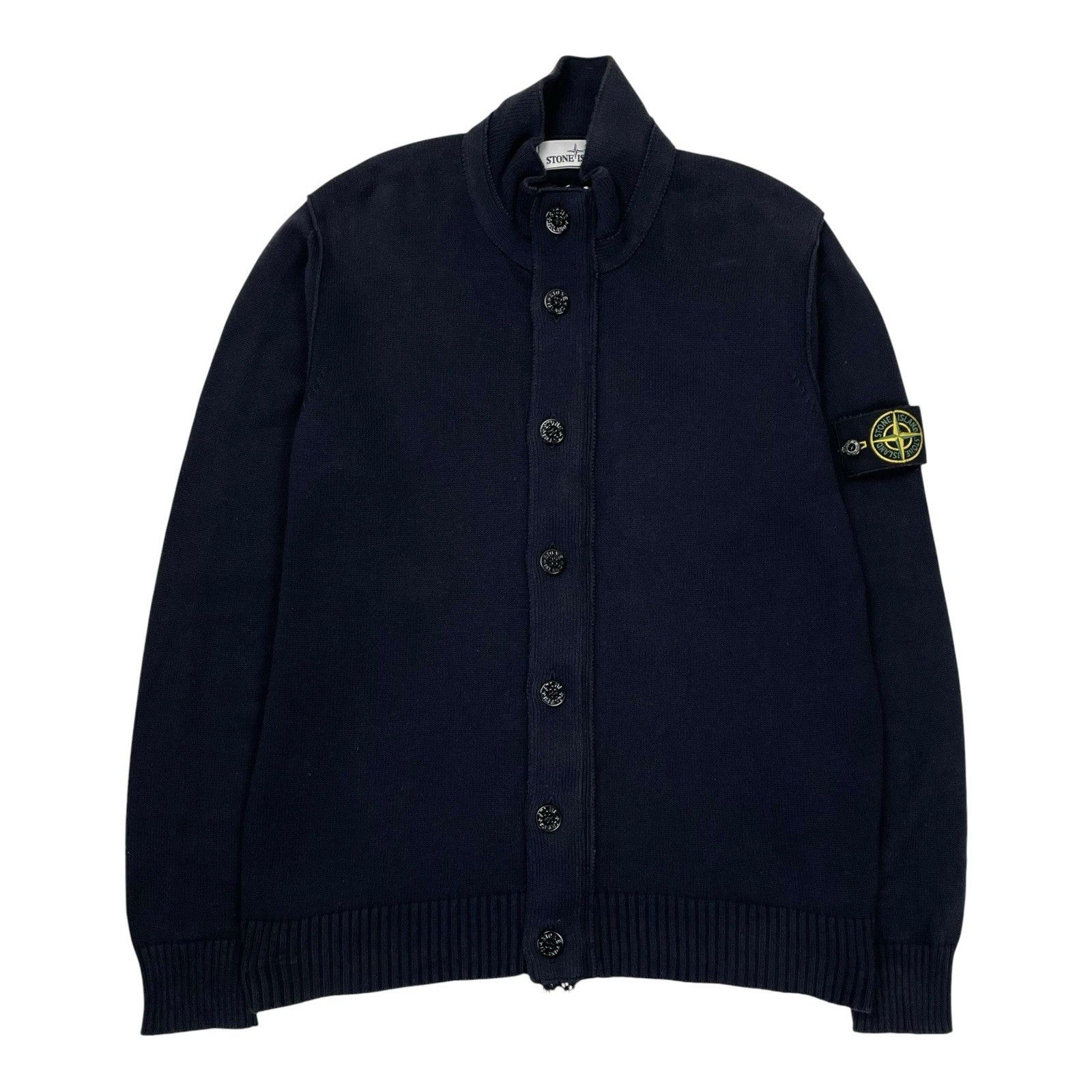Stone Island Stone Island Button-Up Wool Cardigan Men's XL Navy Zip Up Size US XL / EU 56 / 4 - 1 Thumbnail