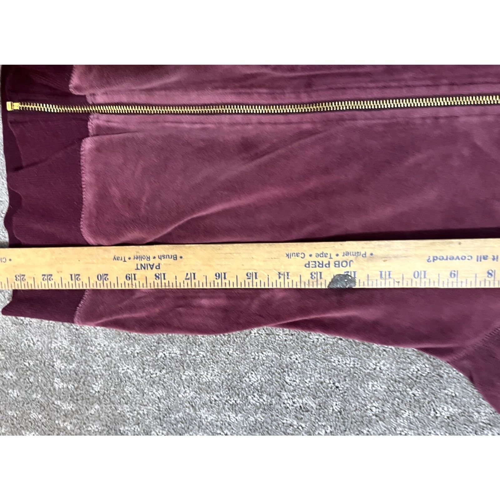 Calvin Klein VINTAGE Calvin Klein Hoodie Full Zip Velour Logo Women Small Burgundy Activewear Size S / US 4 / IT 40 - 5 Thumbnail