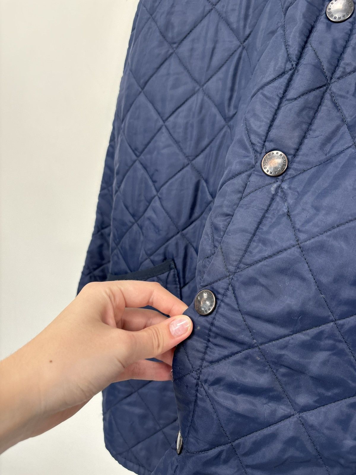 Barbour Barbour Vintage Liddesdale Navy Blue Hunting Quilted Jacket Size US XL / EU 56 / 4 - 7 Thumbnail