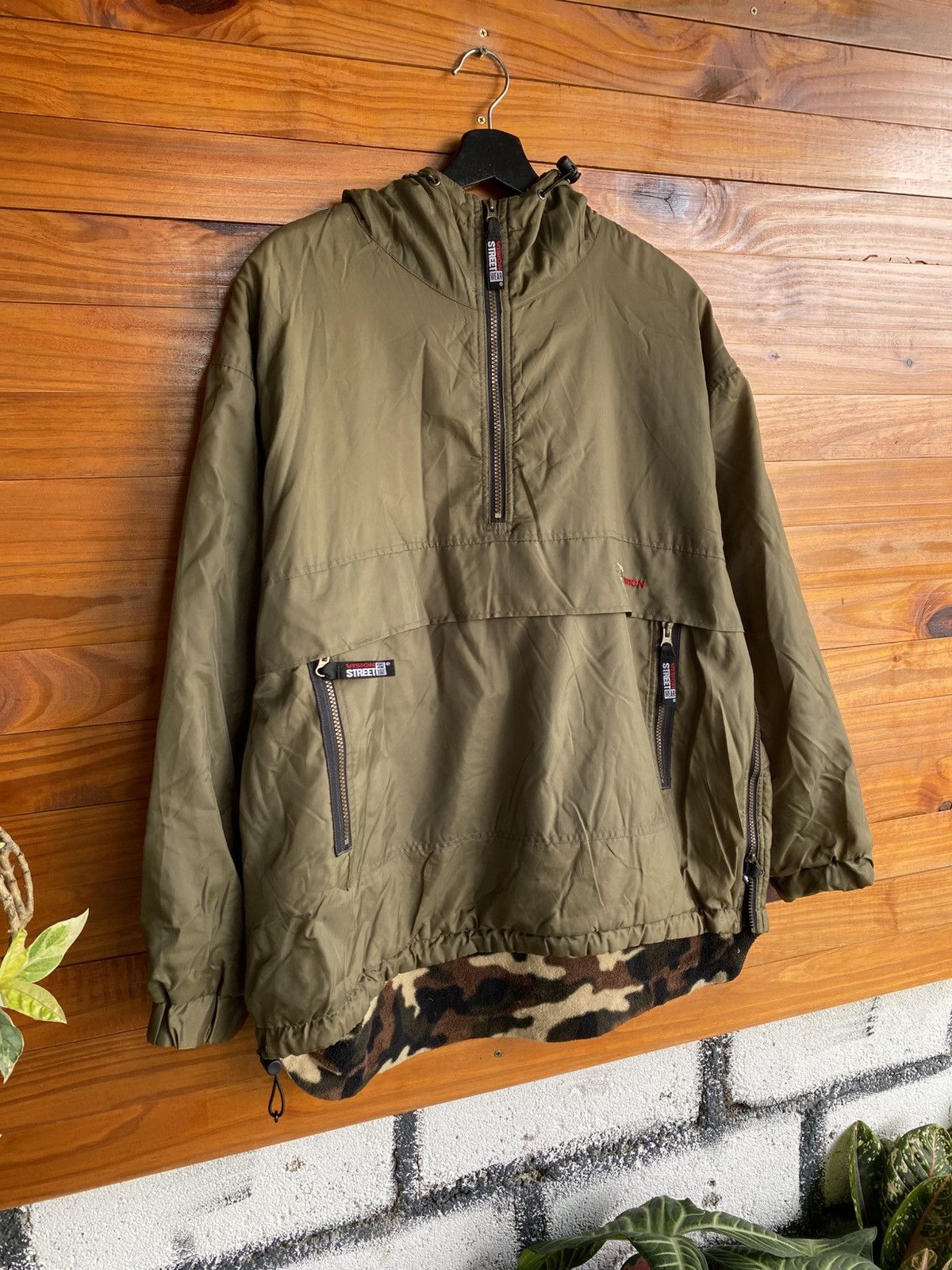 Vision Streetwear Vision Military Collection Hooded Jacket – Olive Anorak Size US L / EU 52-54 / 3 - 6 Thumbnail