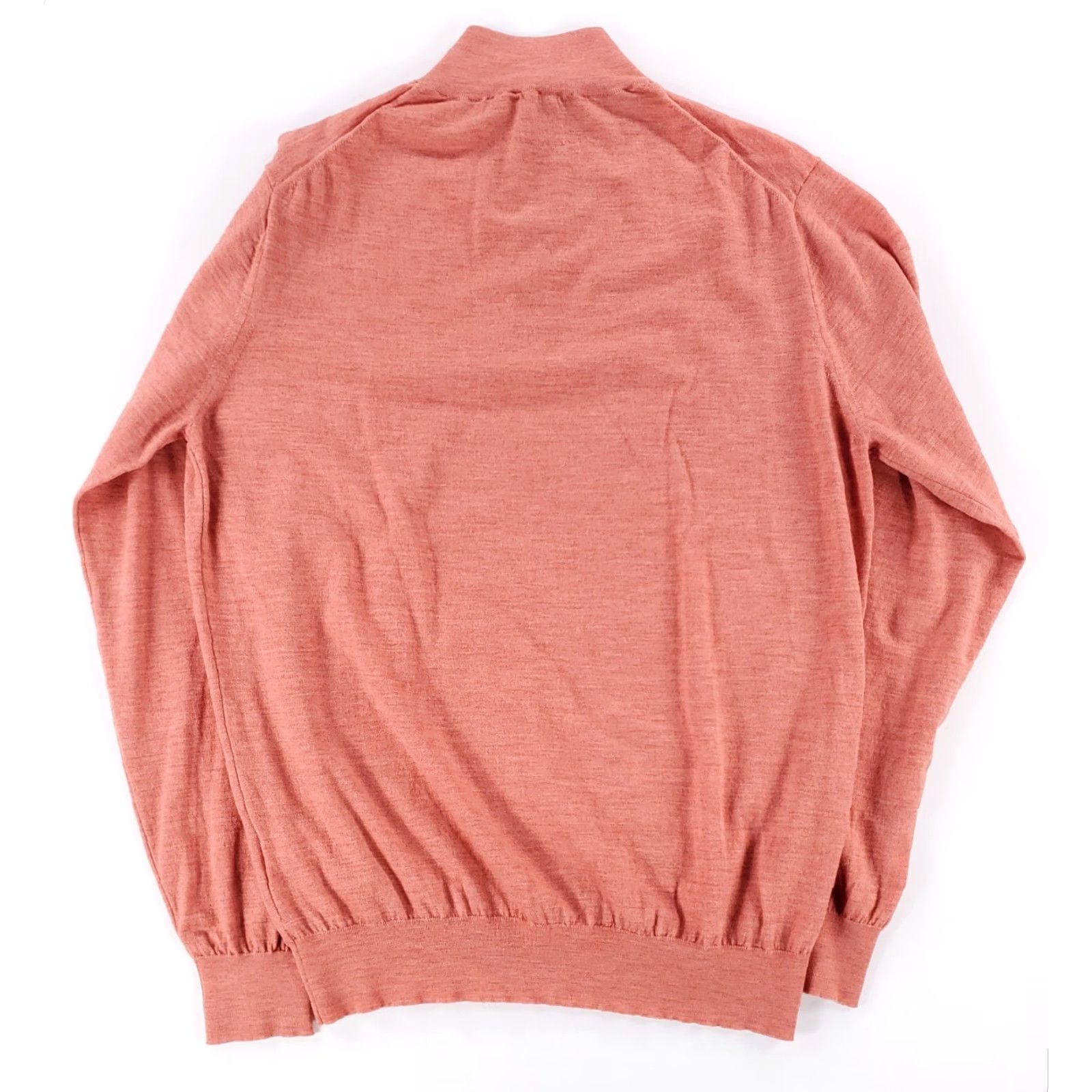 Peter Millar Peter Millar Performance Merino Quarter Zip Excursionist Flex Salmon Mens L Sweater Pullover Shirt Size US L / EU 52-54 / 3 - 5 Thumbnail