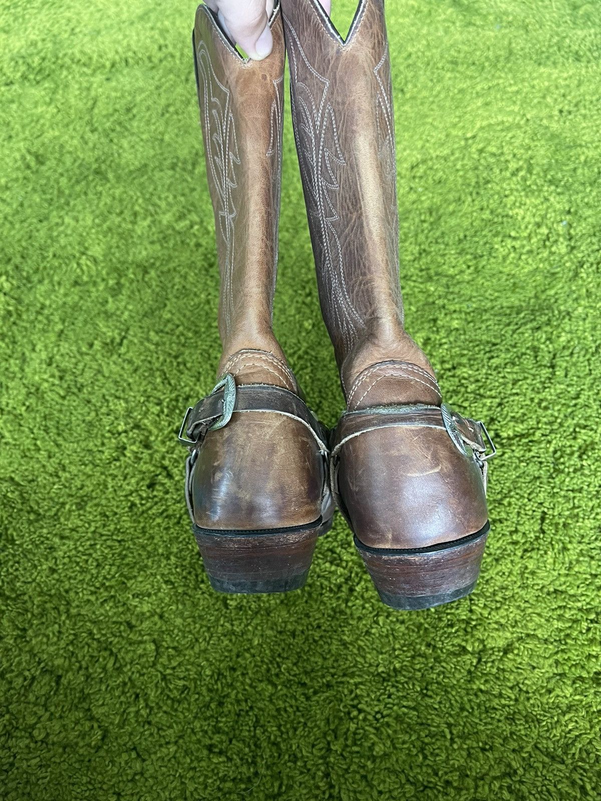 Boulet × Cowboy Equipment × Vintage Boulet 2000s vintage western cowboy style leather boots Size US 7 / EU 40 - 4 Thumbnail