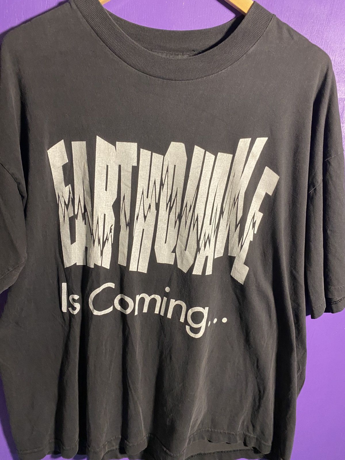 Other Vintage 90s Stanley Desantis smitty records earthquake tee Size US XL / EU 56 / 4 - 3 Thumbnail