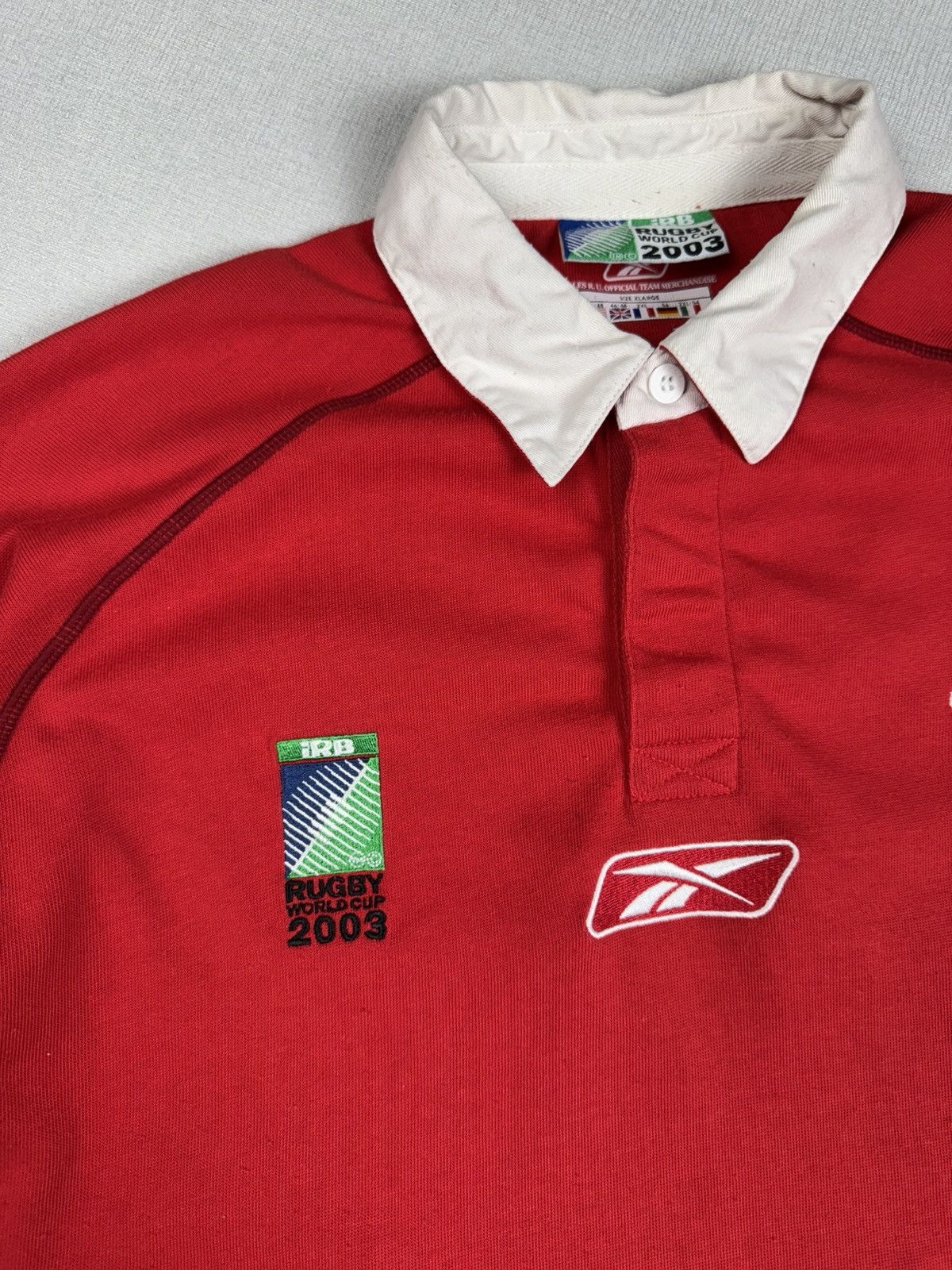 Reebok × Vintage Vintage Reebok Wales Rugby Red shirt WRU 2003 World Cup Size US XXL / EU 58 / 5 - 4 Thumbnail