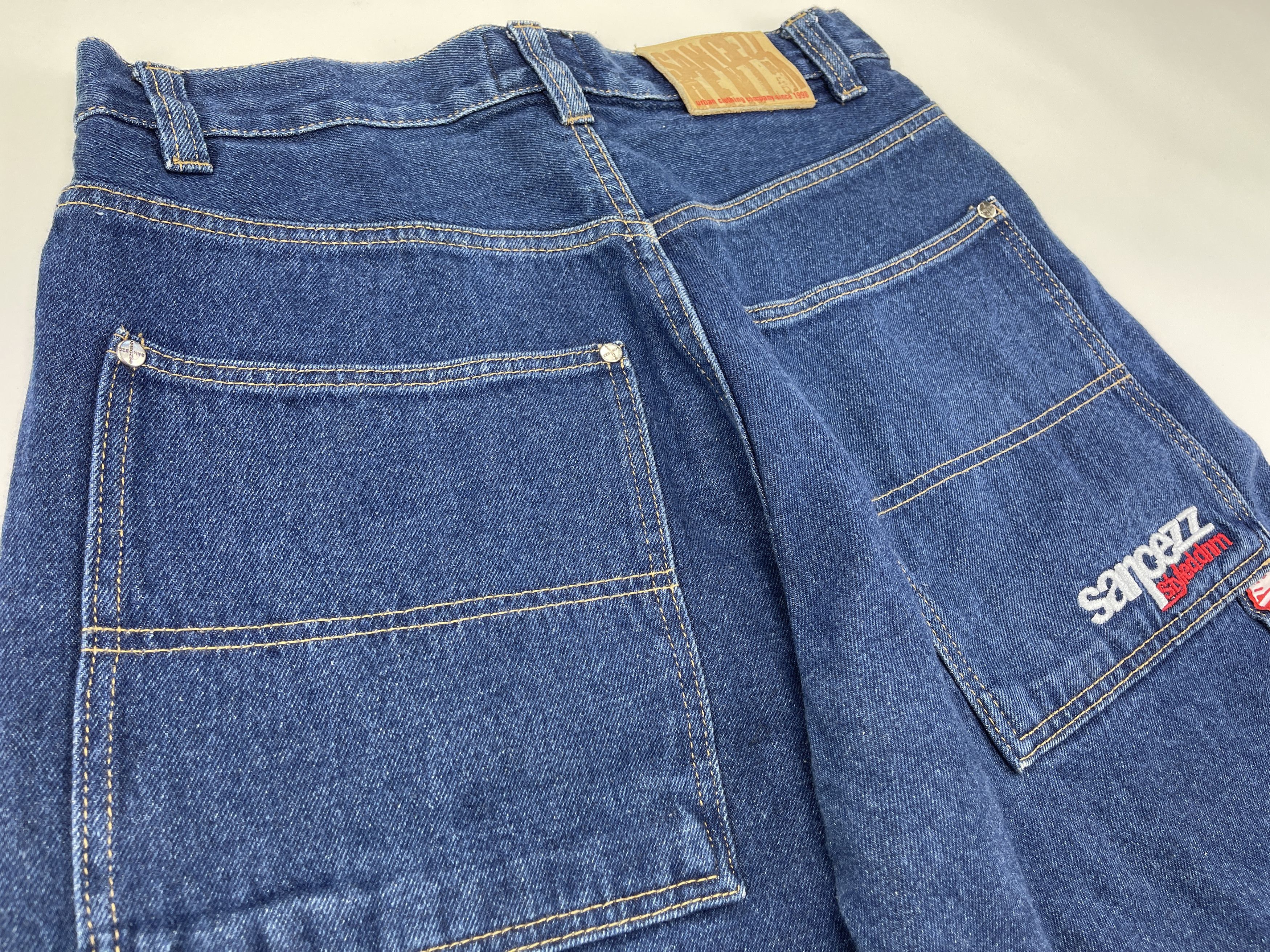 Vintage Sancezz jeans shorts, vintage skater shorts, 90s hip hop 30 Size US 30 / EU 46 - 5 Thumbnail