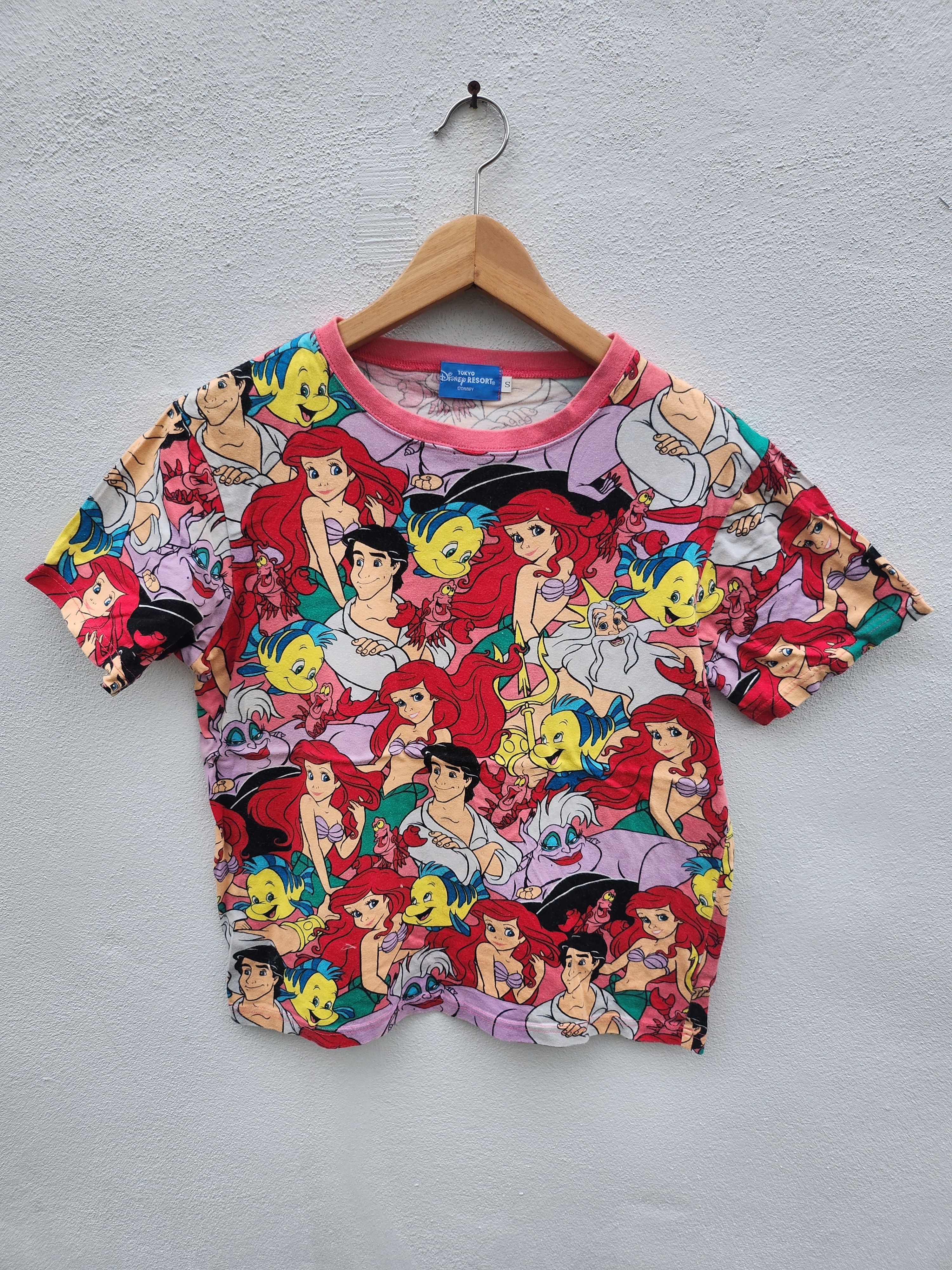 Anime × Cartoon Network × Disney 💥Vtg Mermaid Cartoon Full Print Disney Size S / US 4 / IT 40 - 2 Thumbnail