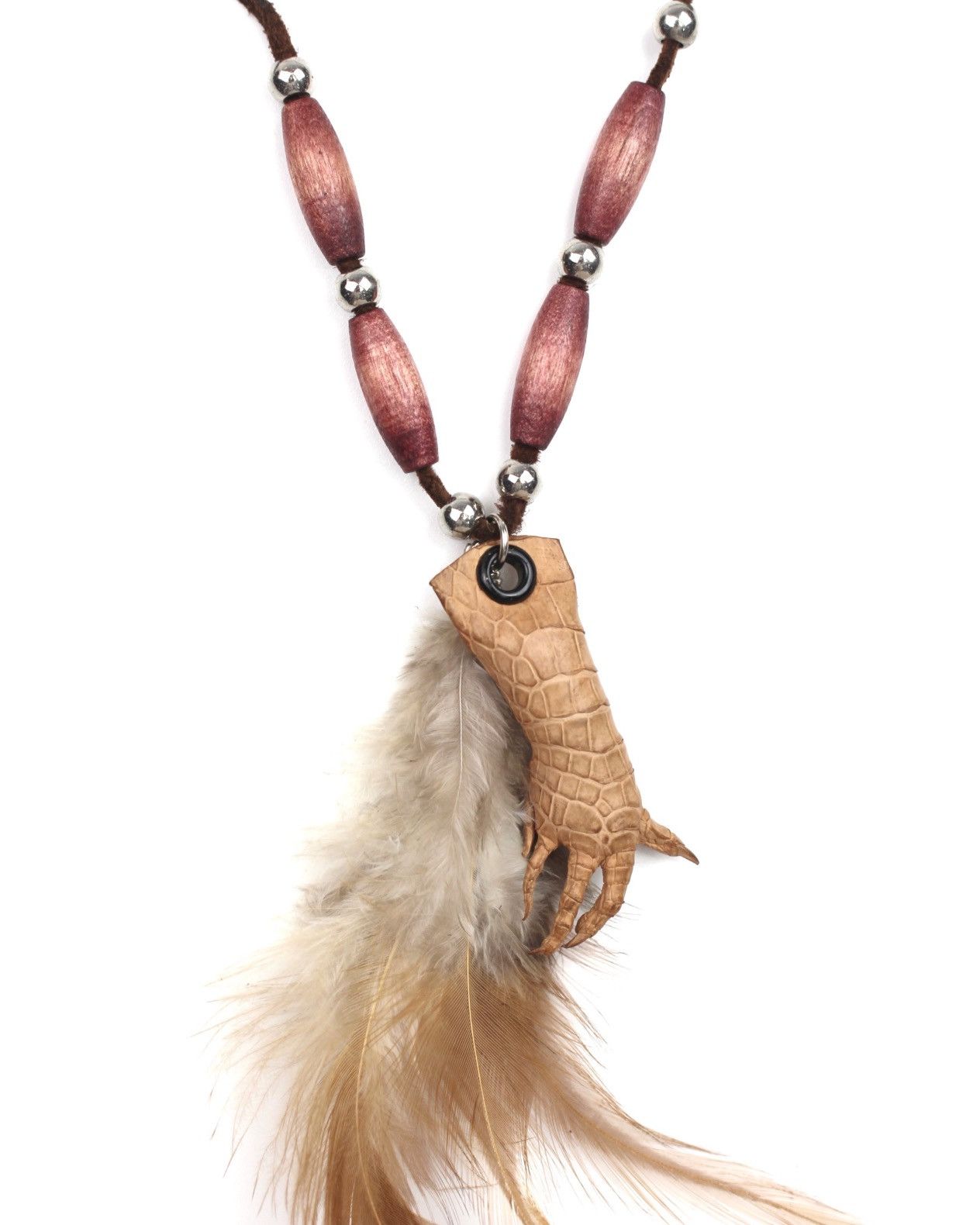 If Six Was Nine 2000S JAPANESE MADE REPTILE CLAW FEATHER NECKLACE Size ONE SIZE - 2 Thumbnail