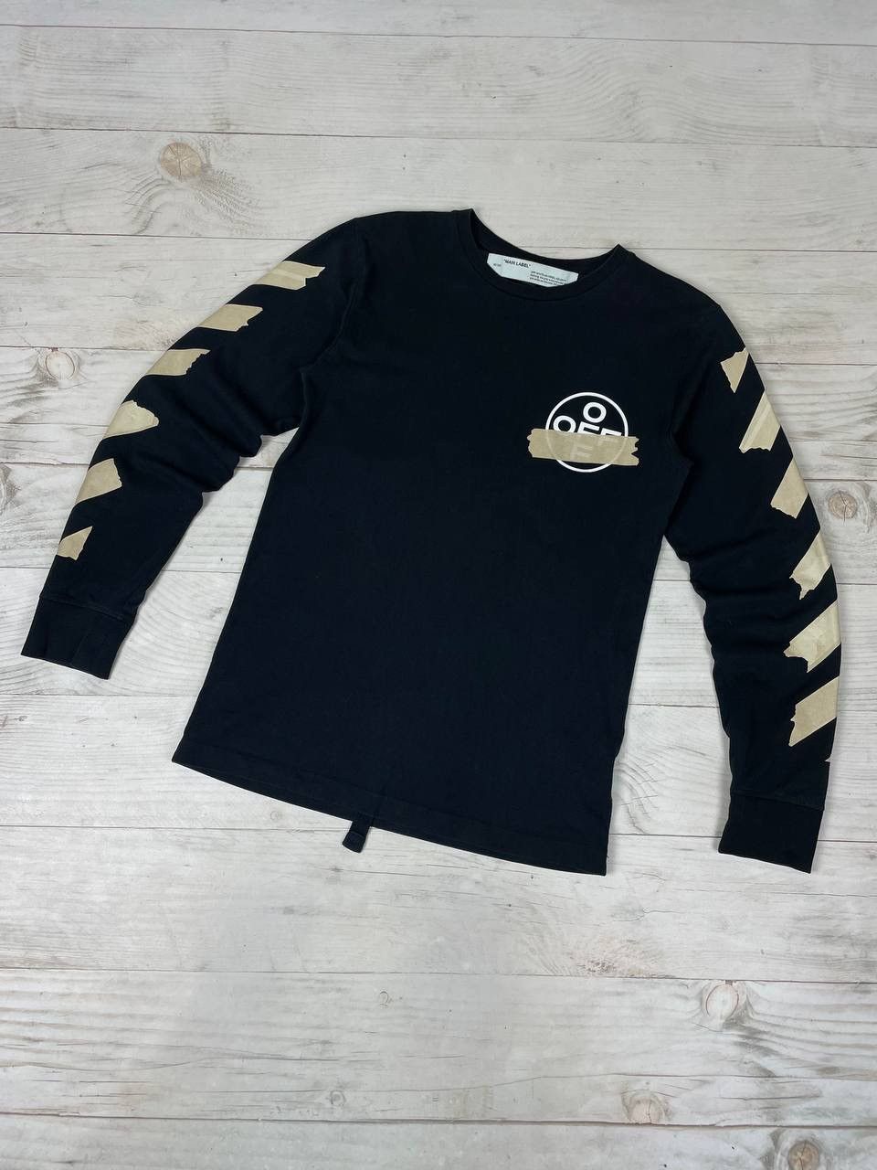 Off-White Off-White Big Logo Print Long Sleeve T-Shirt Y2K Size US S / EU 44-46 / 1 - 2 Thumbnail