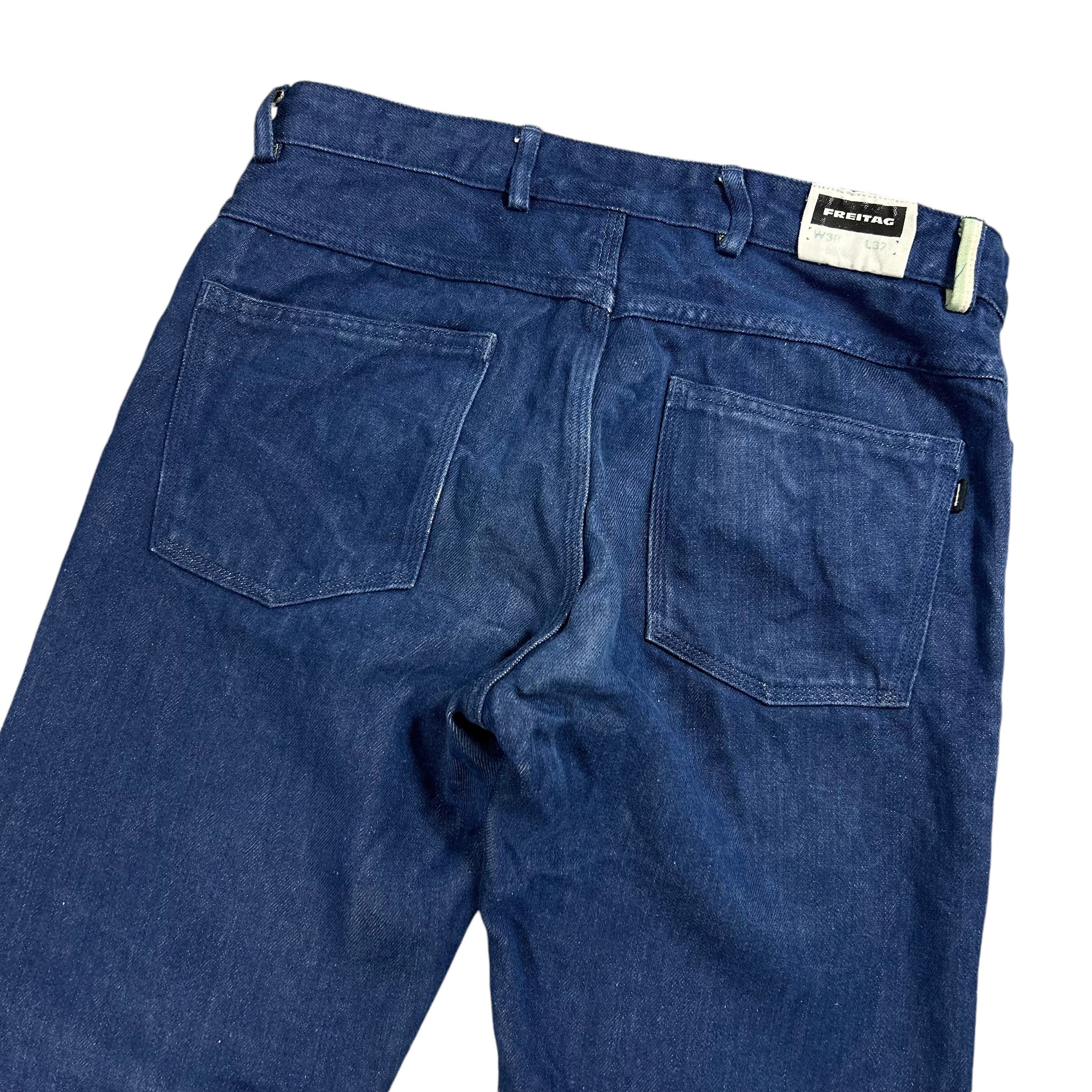 Freitag Freitag E500 Denim Linen Hemp Blue Jeans W30L32 Size US 30 / EU 46 - 4 Thumbnail