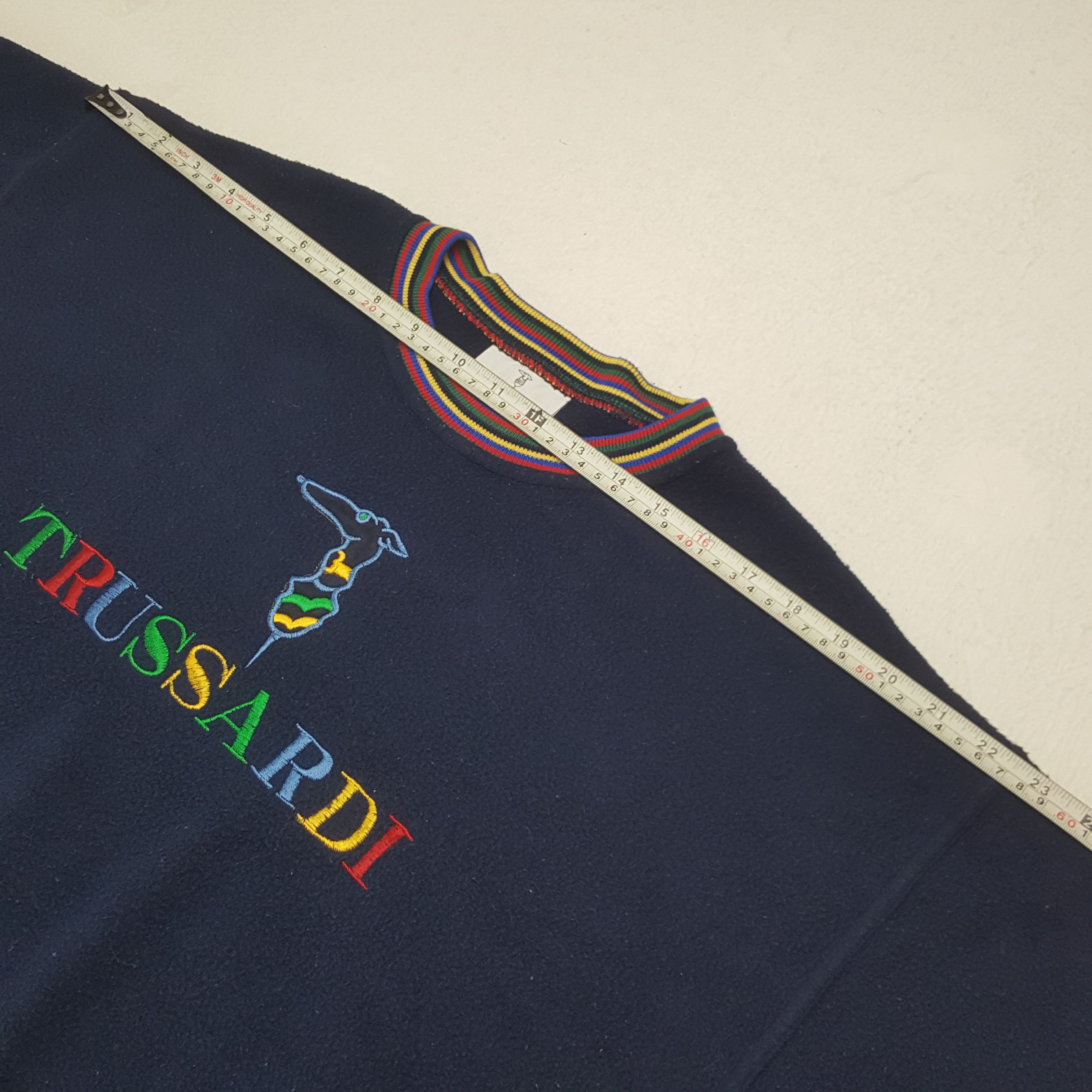 Trussardi × Vintage Vintage Trussardy Embroidery Logo Sweatshirt Size US M / EU 48-50 / 2 - 5 Thumbnail