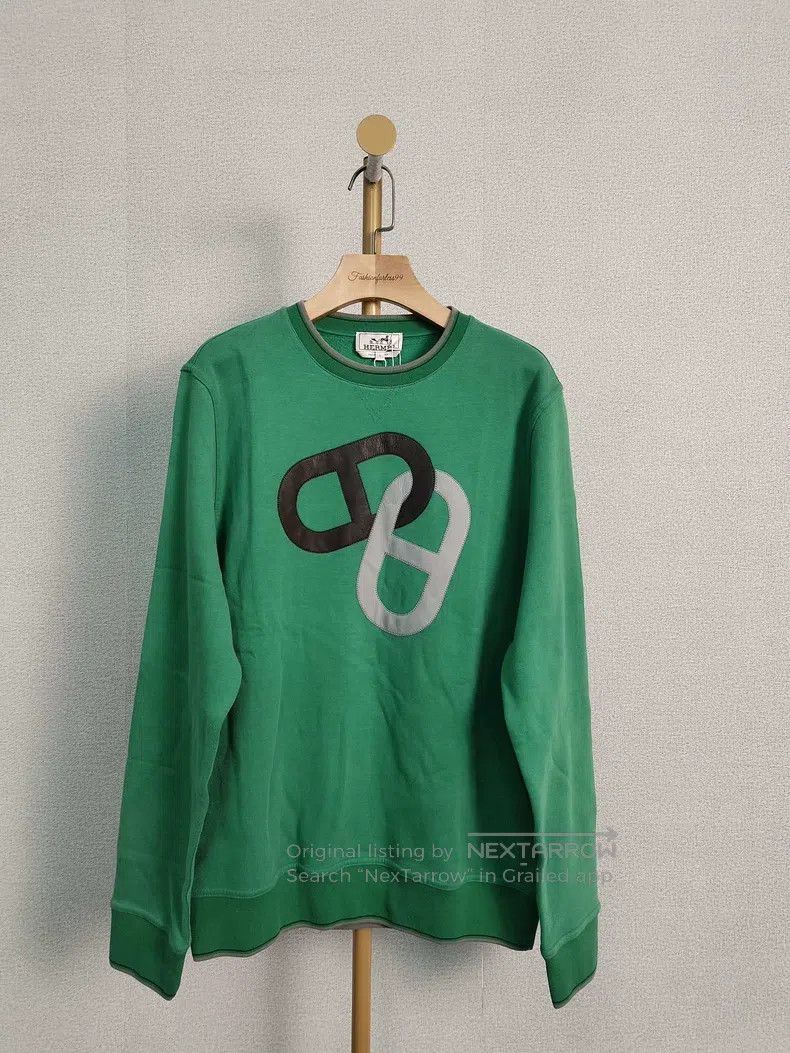 Hermes Hermes Green sweatshirt Size US L / EU 52-54 / 3 - 1 Thumbnail
