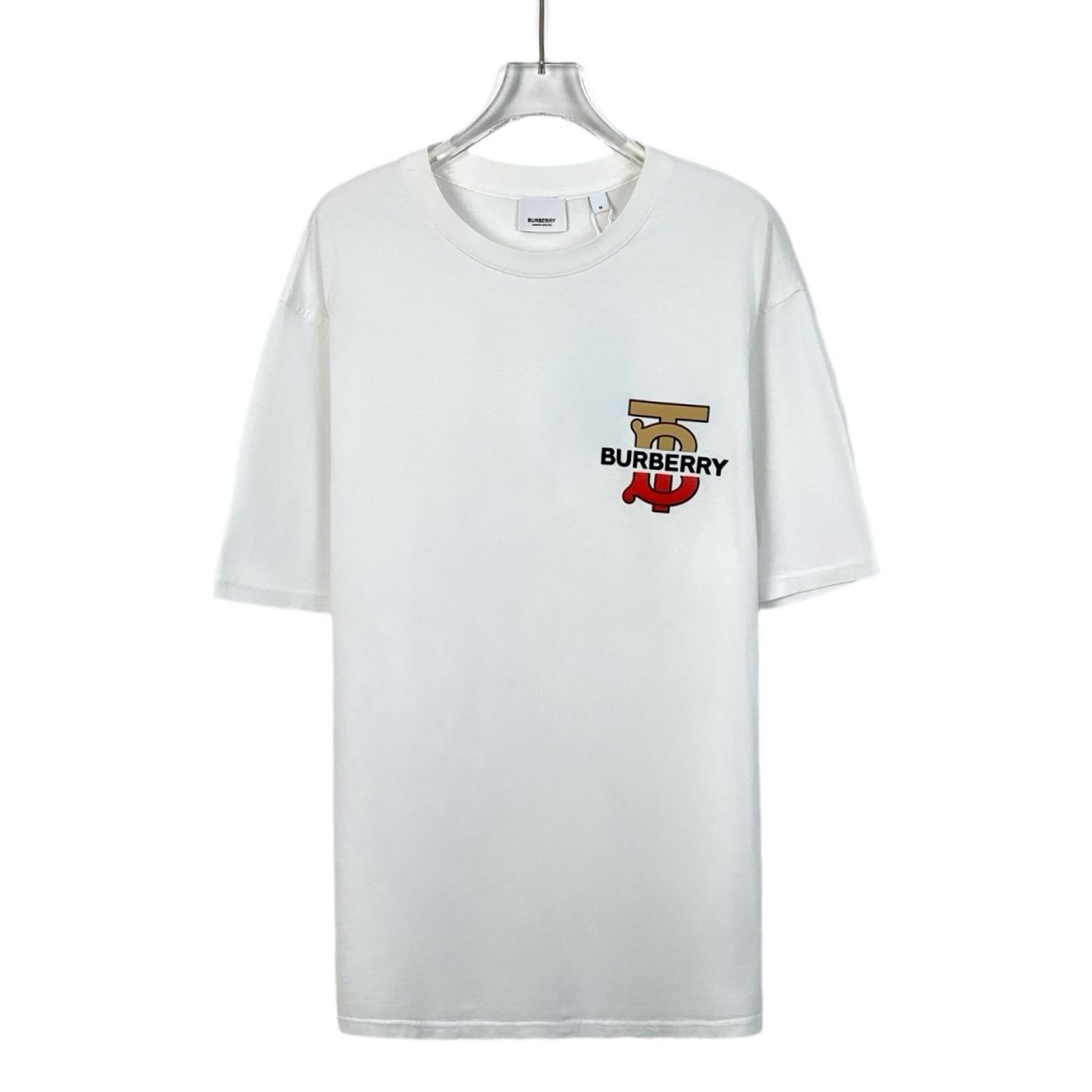 Burberry Burberry White Logo T-Shirt Size M / US 6-8 / IT 42-44 - 1 Thumbnail