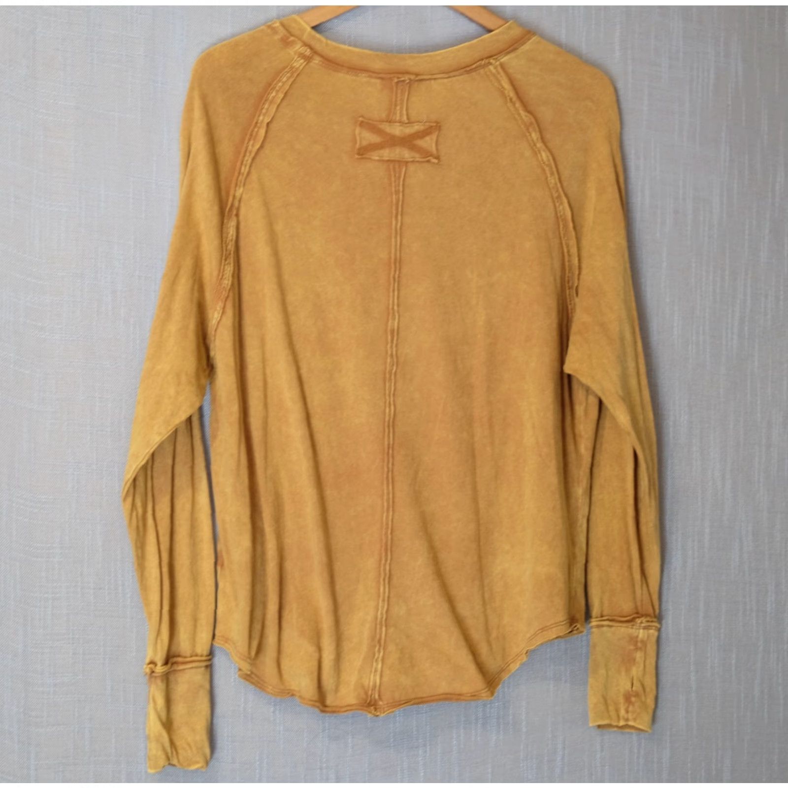 Vintage Nwot! Zenana Oversized Top Acid Wash Brown Lightweight Thumbholes Women S #A16-6 Shirt Adult Small Golden Brown Casual 100% Cotton Womens Size S / US 4 / IT 40 - 4 Thumbnail