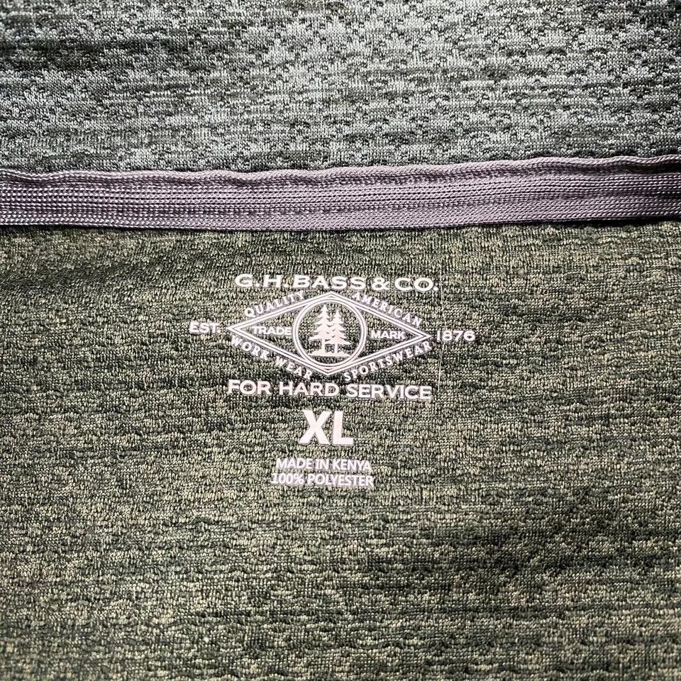 G.H. Bass & Co. G.H. Bass & Co 1/4 Zip Pullover Men's Green Fleece Adults XL Size US XL / EU 56 / 4 - 2 Thumbnail