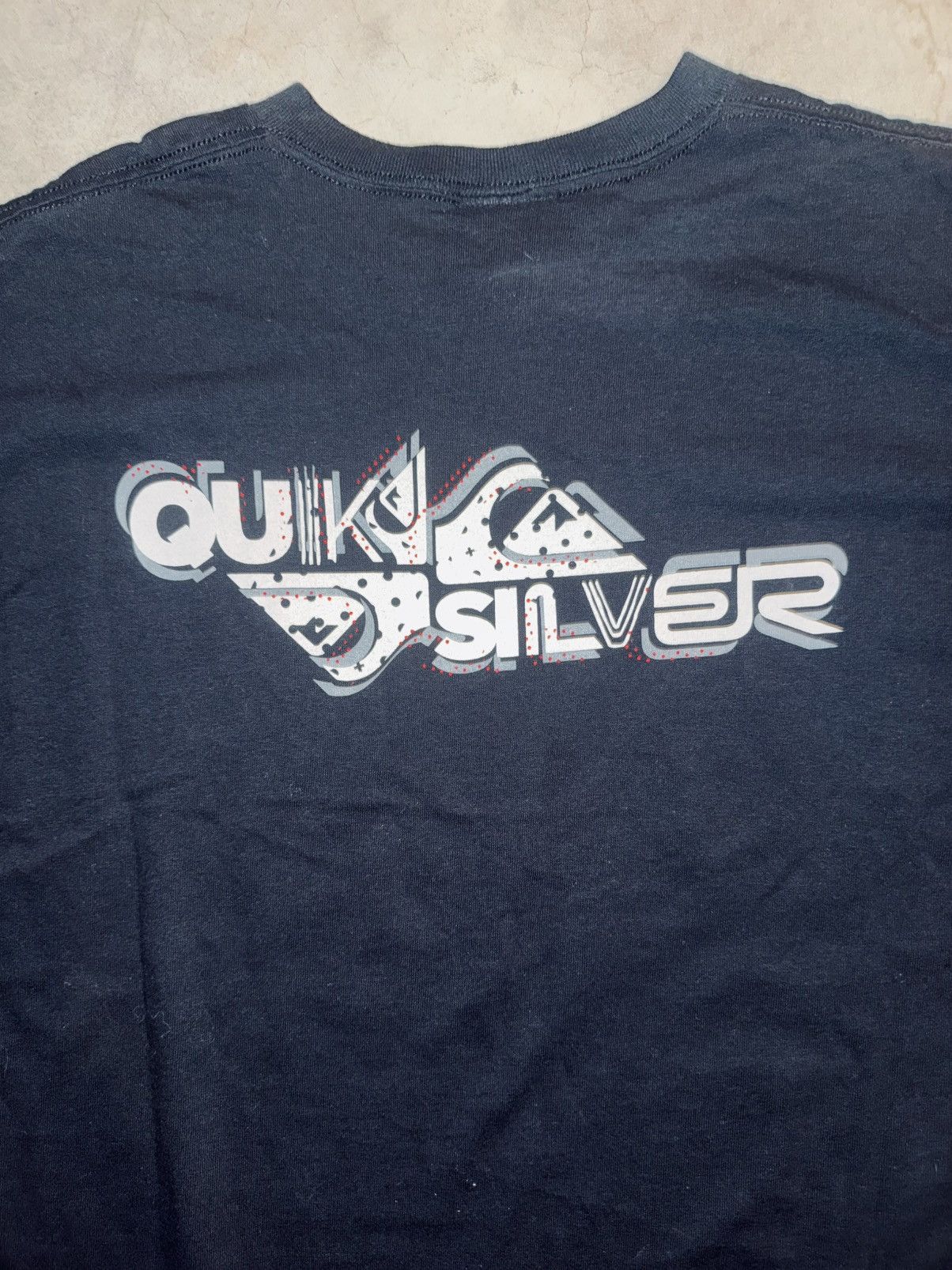 Quiksilver Vintage Y2K QuikSliver Cyber T-Shirt Surfer Double Sided Size US XL / EU 56 / 4 - 2 Thumbnail