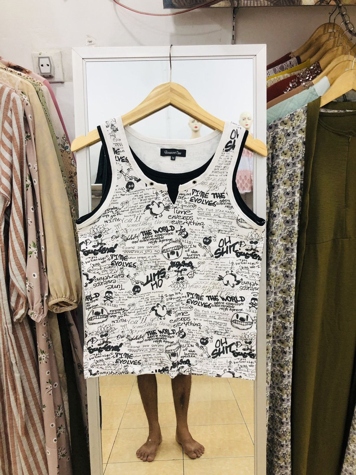 Japanese Brand × Seditionaries Beaumont Carr Full Print Poem Tanktop Size US M / EU 48-50 / 2 - 1 Thumbnail