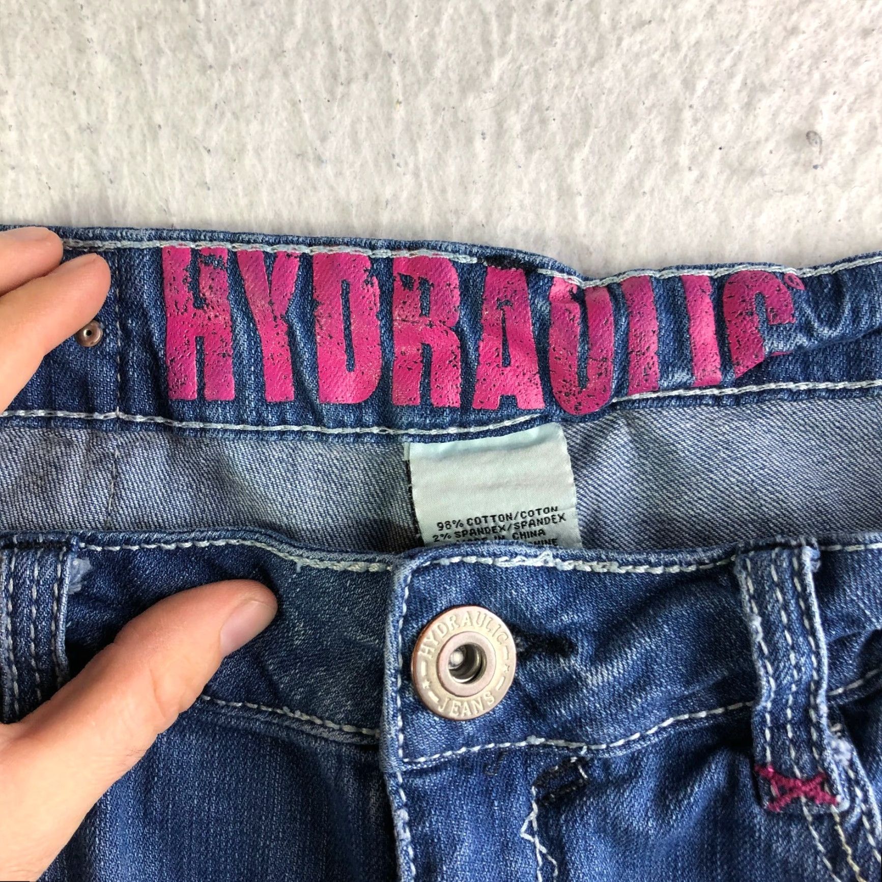 Vintage Hydraulic Gramercy Distressed Crop Womens Size 7/8 Medium Wash Blue Jeans Size 30" / US 8 / IT 44 - 7 Thumbnail