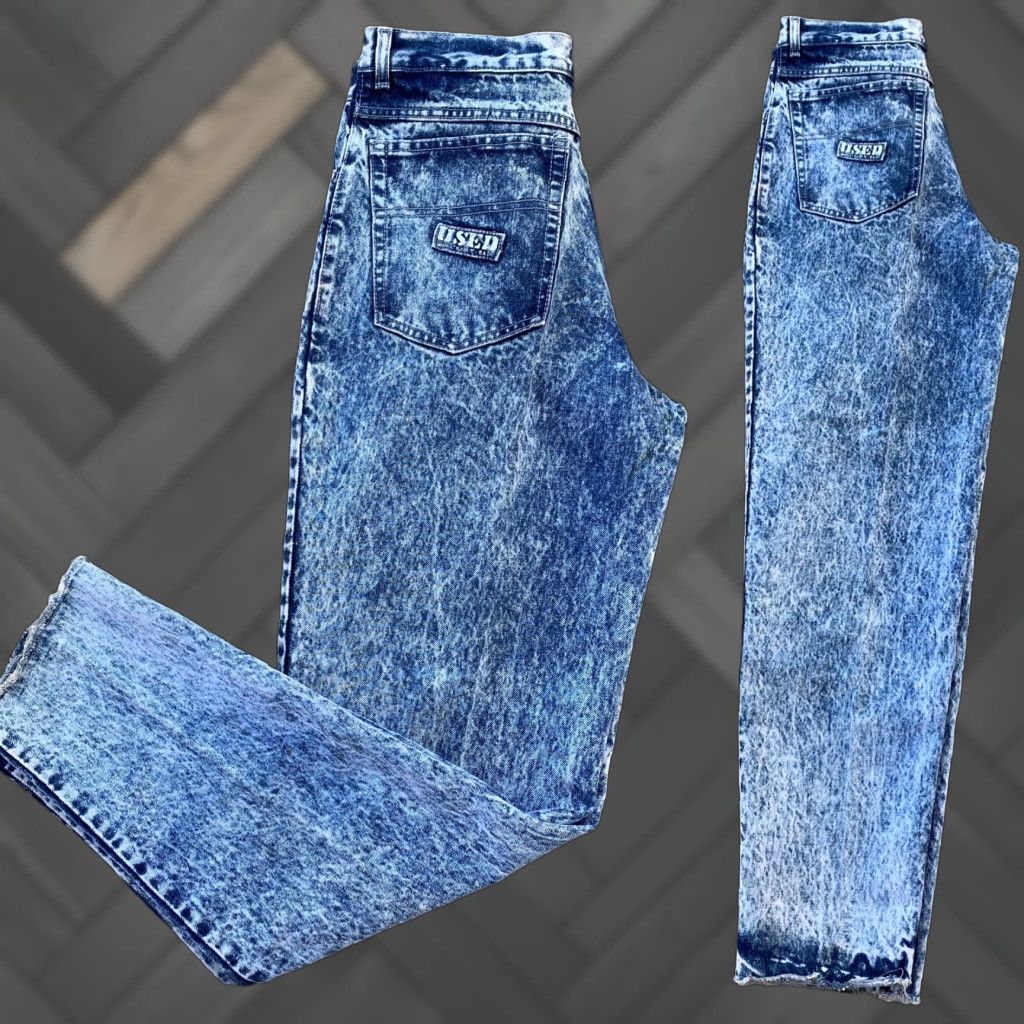 Vintage VINTAGE John Player Special Jeans Acid Wash Blue 31 Waist 30” 5-Pocket Denim High Waist Tight/Tapered Mens Size US 31 - 1 Thumbnail