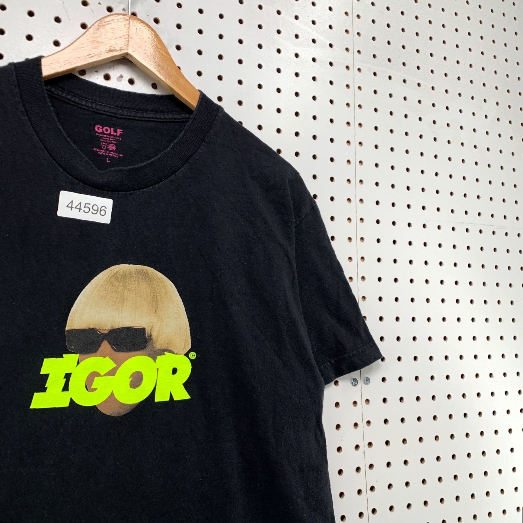 Golf Wang Golf Wang Igor Shirt Mens Large Black Tyler Creator Black Short Sleeve Size US L / EU 52-54 / 3 - 6 Thumbnail