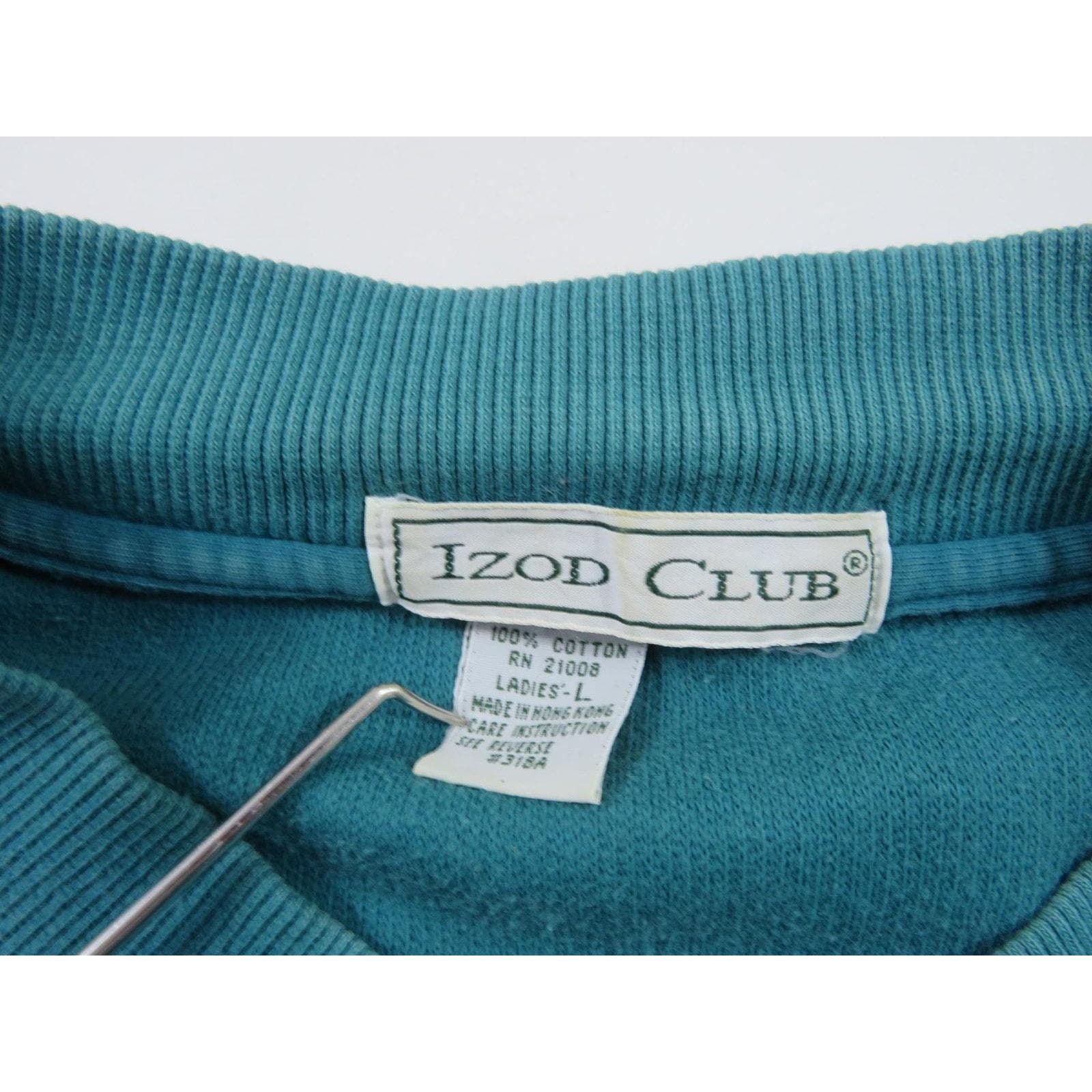 Izod IZOD Club Golf Knit Sweater Green Womens Sz L 1990s Size L / US 10 / IT 46 - 3 Thumbnail
