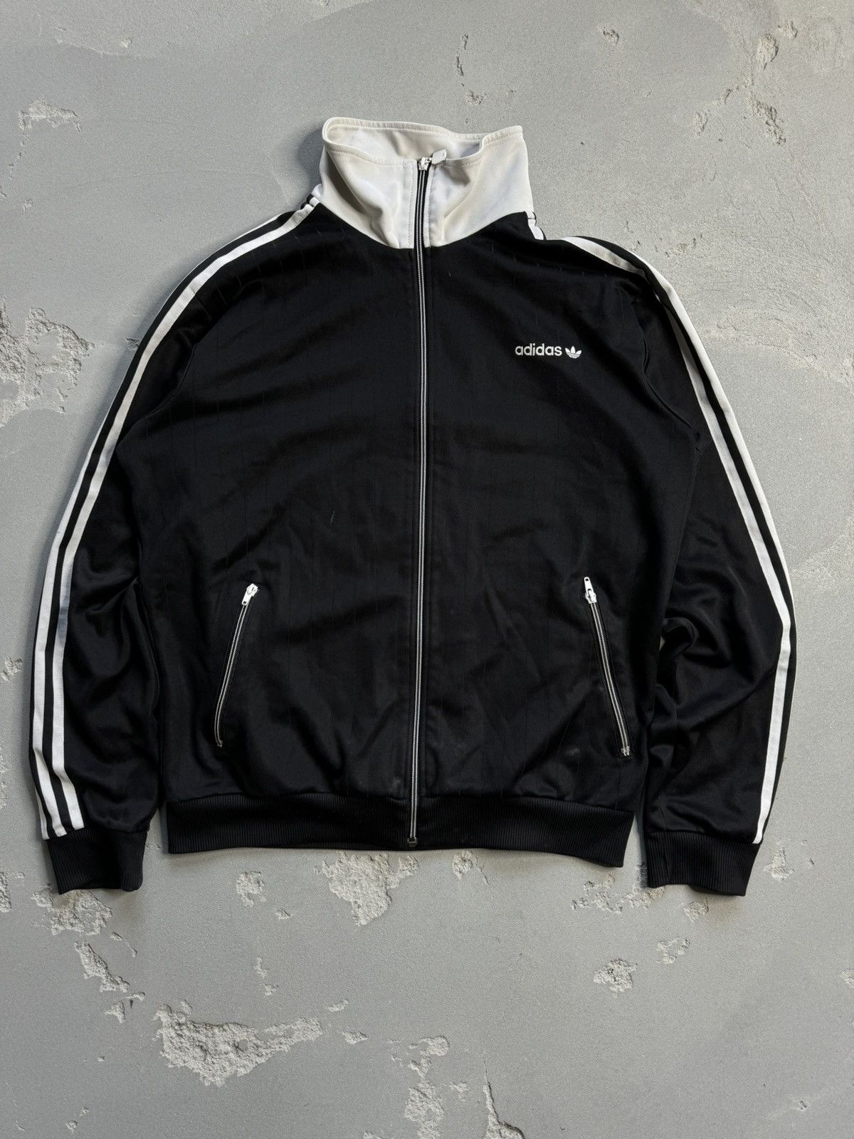 Adidas × Vintage 🔥 Adidas 2010 Black Track Jacket Size US XL / EU 56 / 4 - 3 Thumbnail