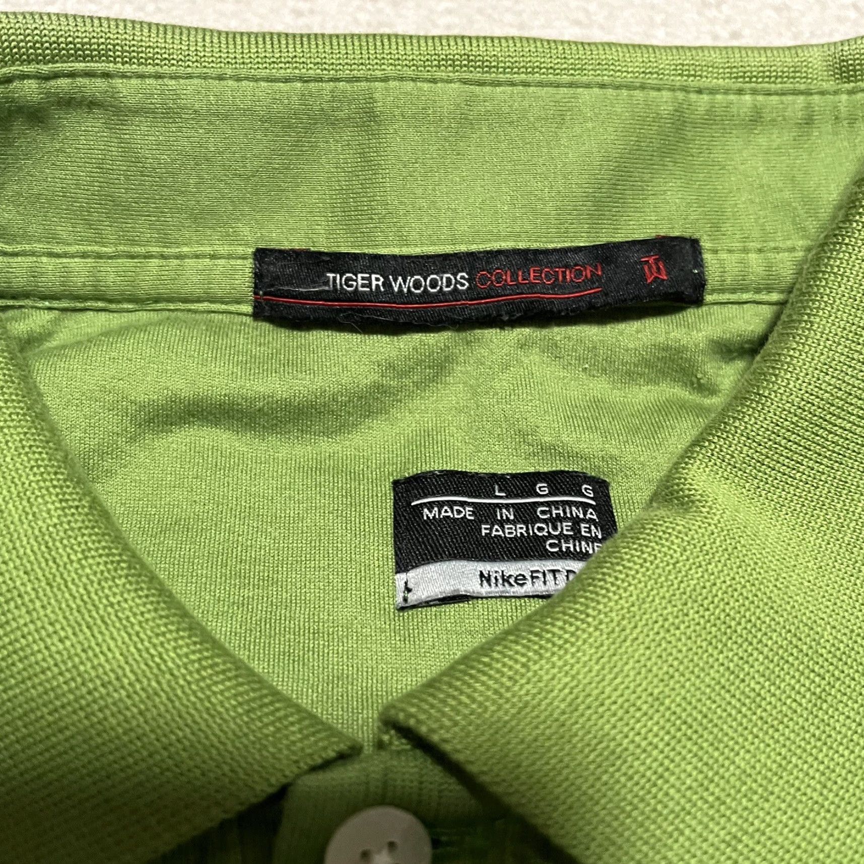 Nike Nike Dri-Fit Tiger Woods Collection Polo Shirt Mens Large Green Lime Size US L / EU 52-54 / 3 - 7 Thumbnail