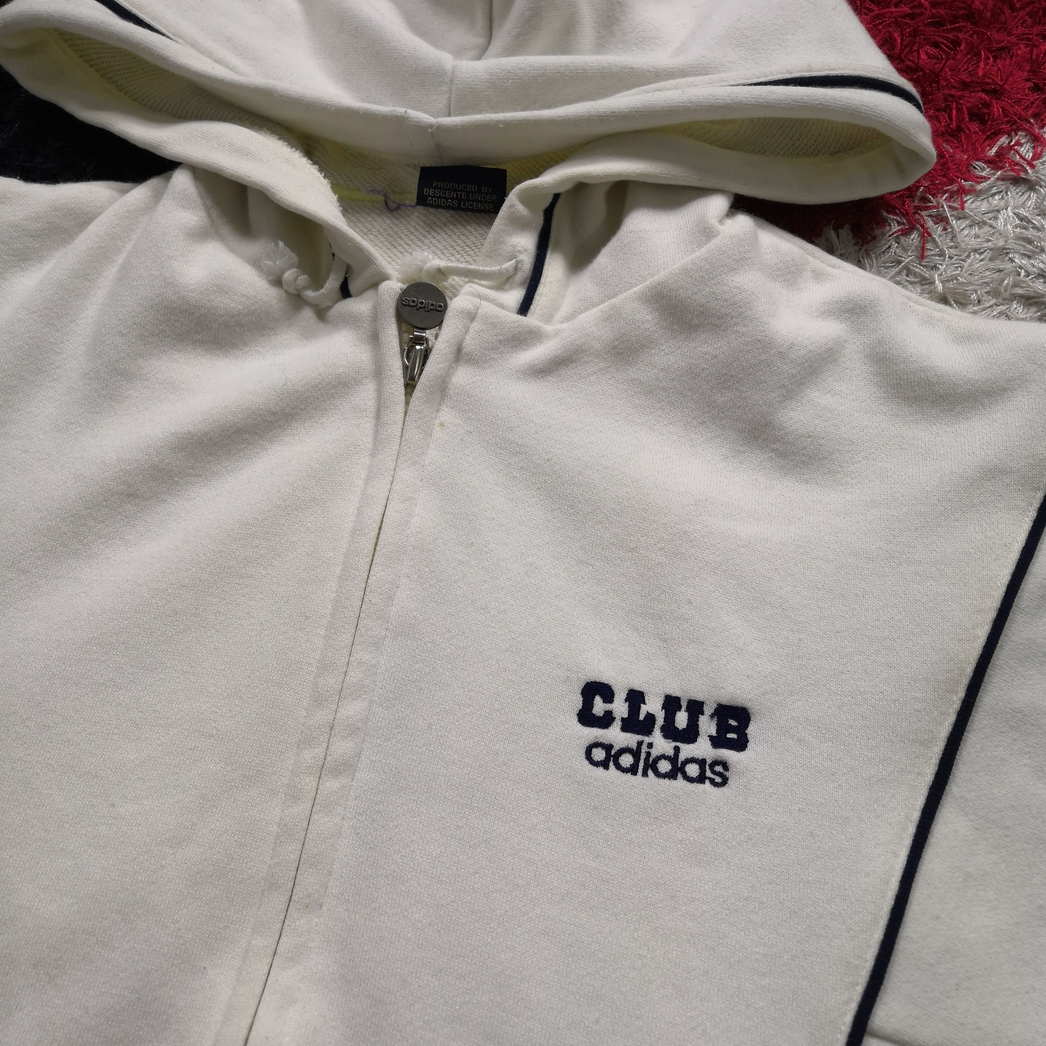 Adidas × Vintage Vintage Adidas Sweater Hoodie Adidas Club Sweatshirt Hooded Size US M / EU 48-50 / 2 - 5 Thumbnail