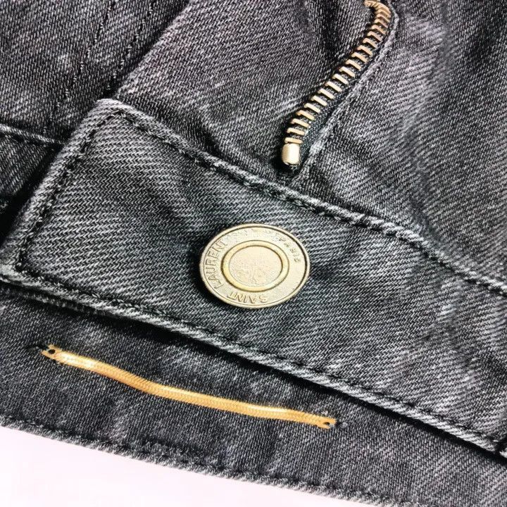 Other Saint Laurent High-Waist Black Skinny Jeans -2507 Size 28" / US 6 / IT 42 - 6 Thumbnail