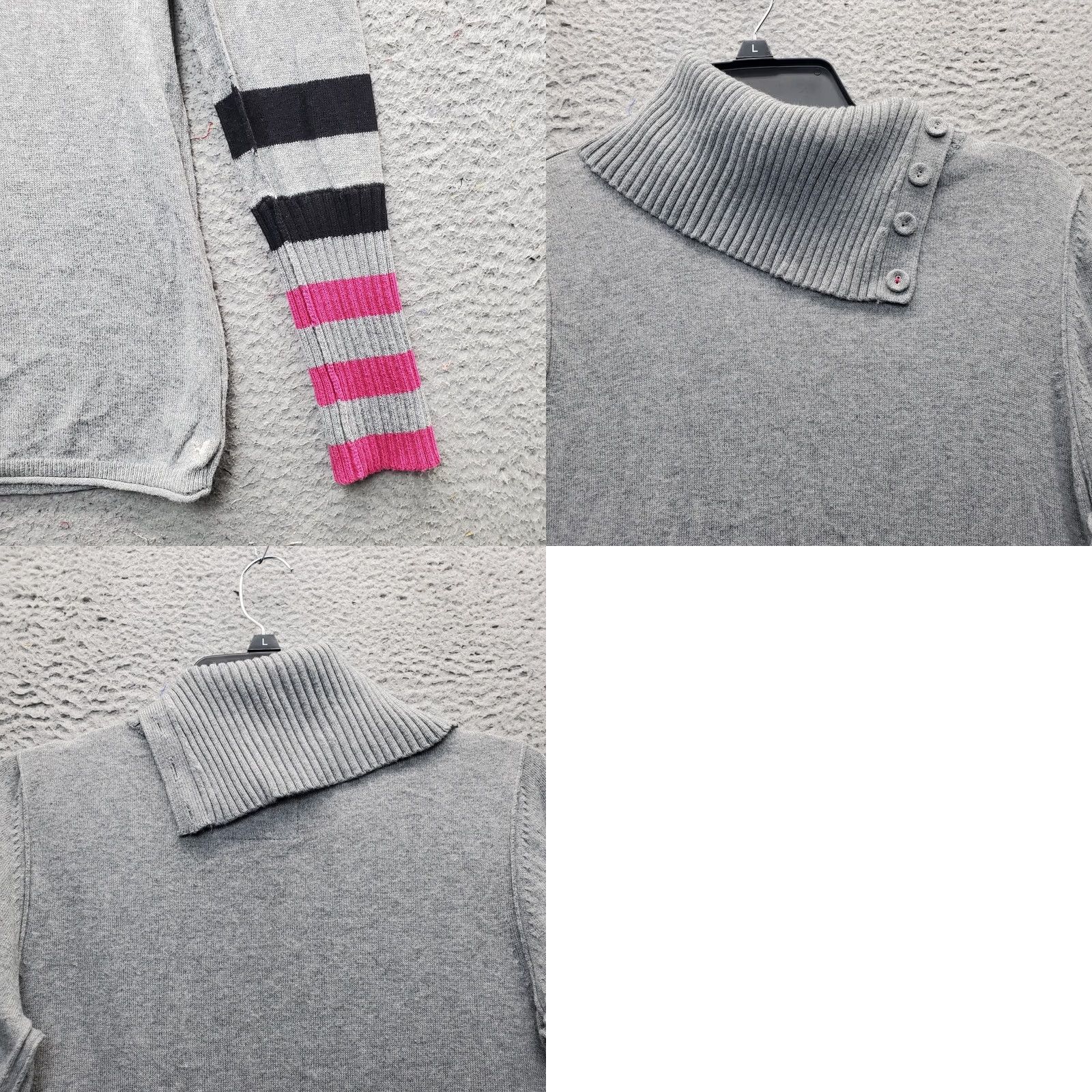 American Eagle Outfitters American Eagle Outfitters Sweater Womens Large Multi Split Cowl Neck Pullover Size L / US 10 / IT 46 - 8 Thumbnail