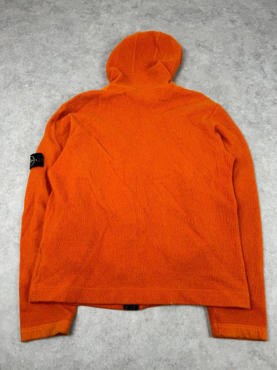 Stone Island Stone Island Orange Wool Fleece Zip-up Hoodie Size US L / EU 52-54 / 3 - 9 Thumbnail