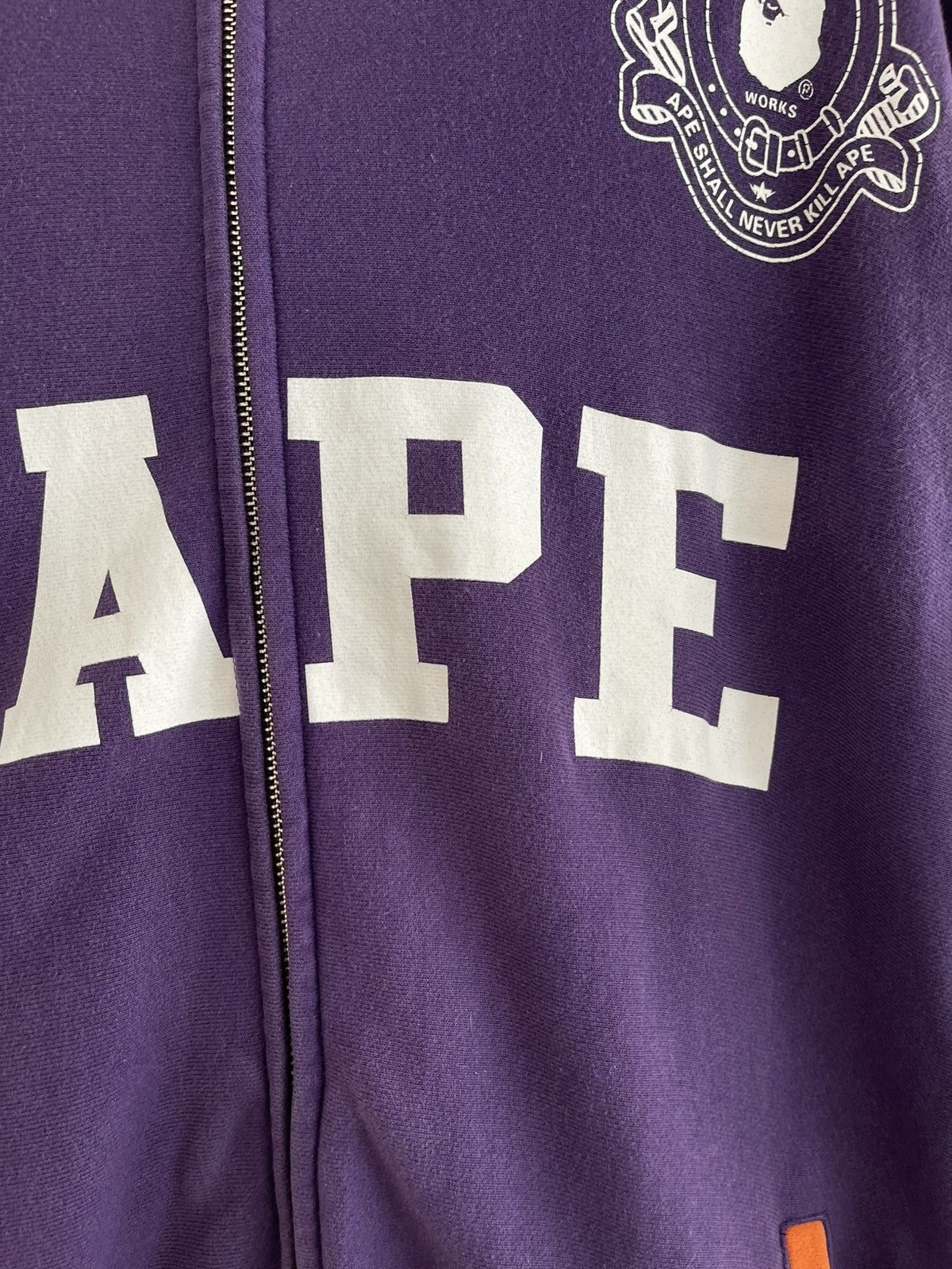Bape OG Bape Spellout Logo Multicolor Zip Hoodie Purple Size US XL / EU 56 / 4 - 6 Thumbnail
