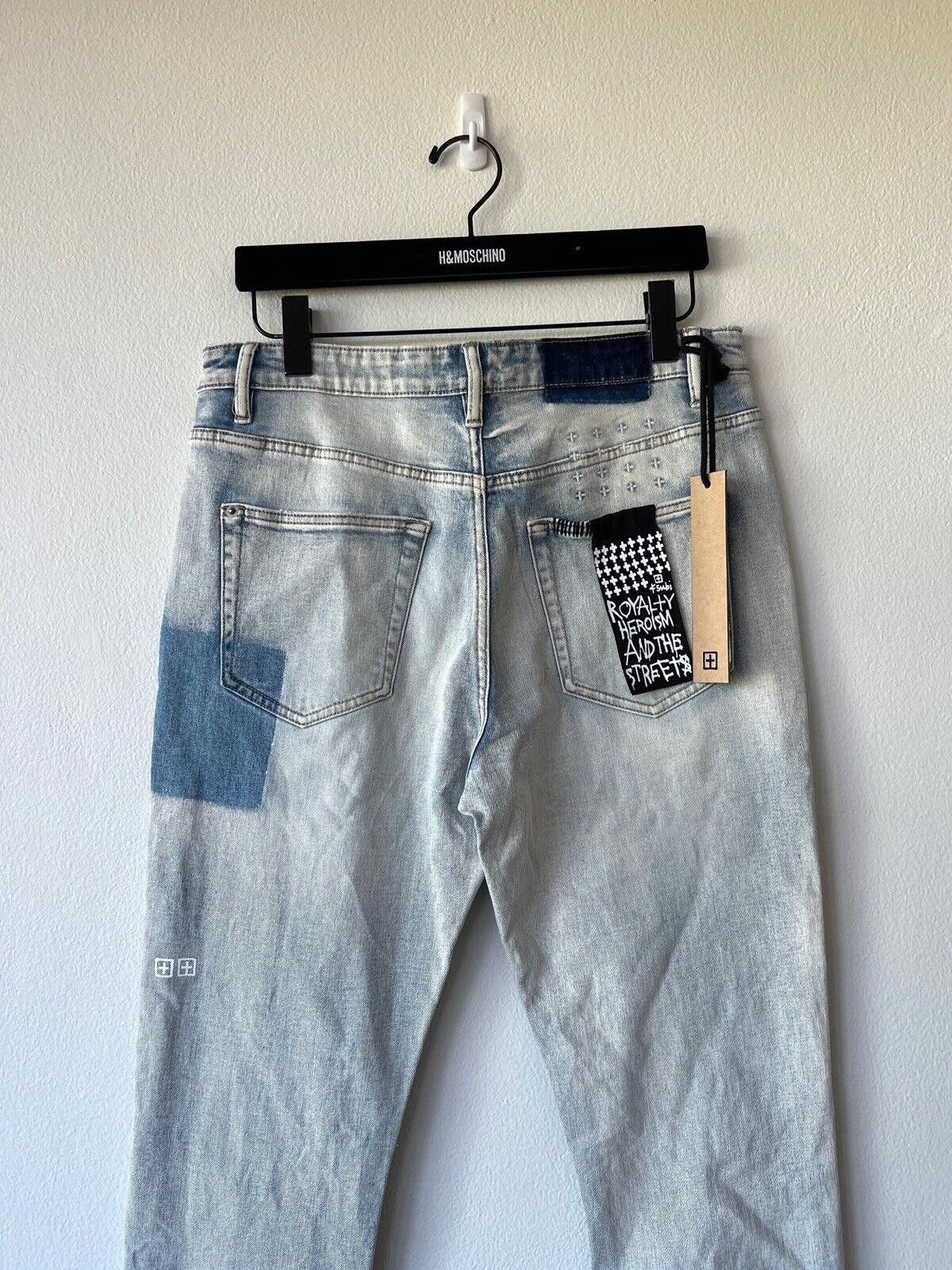 Ksubi new Ksubi mens denim jean 32 blue wolfgang two tone rip Size US 32 / EU 48 - 6 Thumbnail