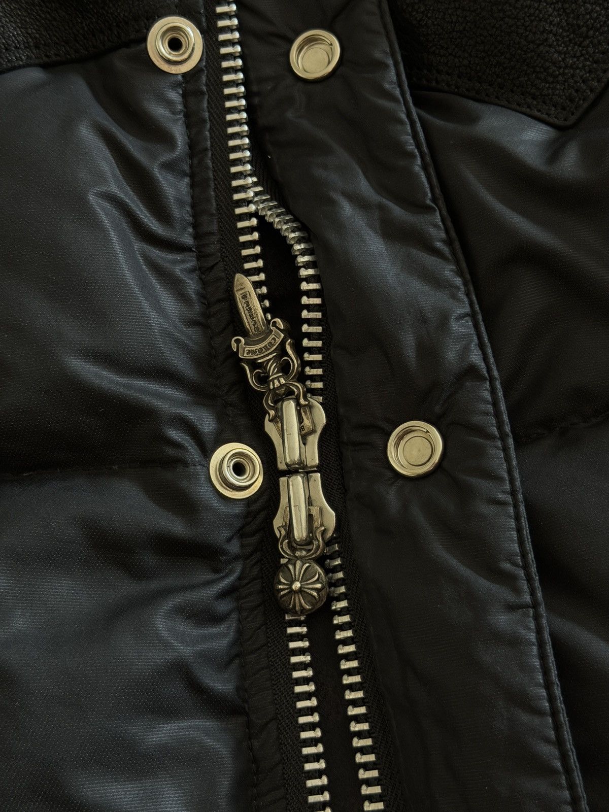 Chrome Hearts Down Puffer Vest Leather Detail Size US S / EU 44-46 / 1 - 7 Thumbnail