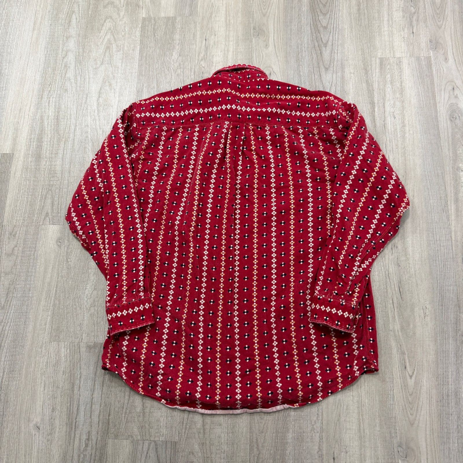 Vintage Vintage Field Gear Aztec Button Shirt Men's XL Red 90s Size US XL / EU 56 / 4 - 5 Thumbnail
