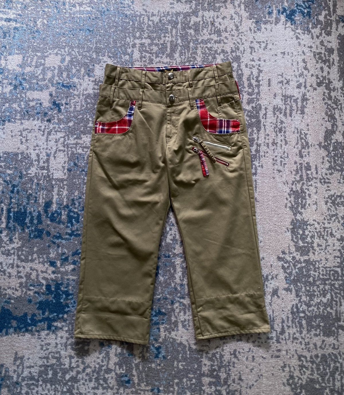 If Six Was Nine Japanes Spinash Double Waist Vkei Style Size US 33 - 2 Thumbnail